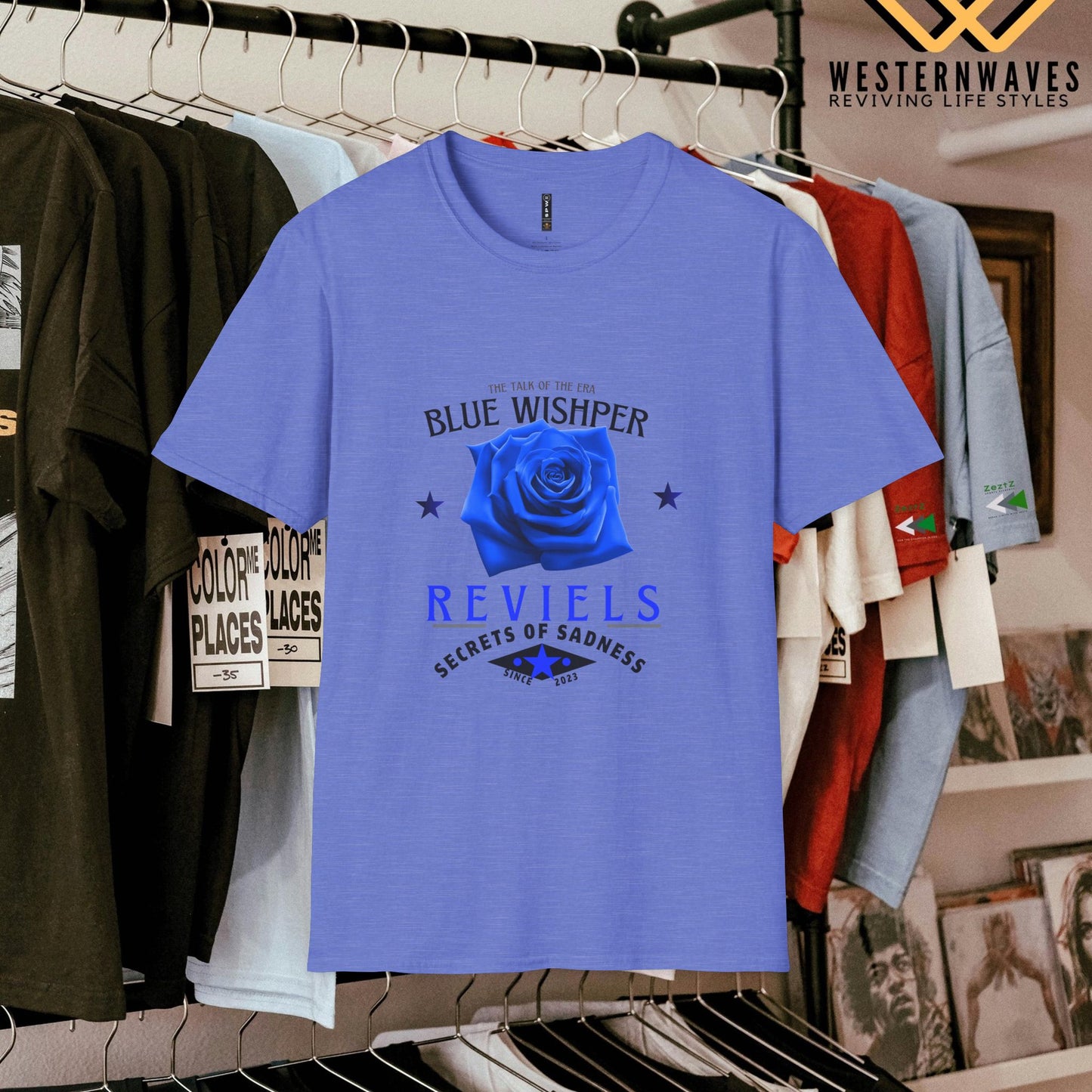 Unisex Softstyle T-Shirt_ N3+ Series USSTS FT2WW005_ Limited Edition Redefines & Relaxation by WesternWaves: