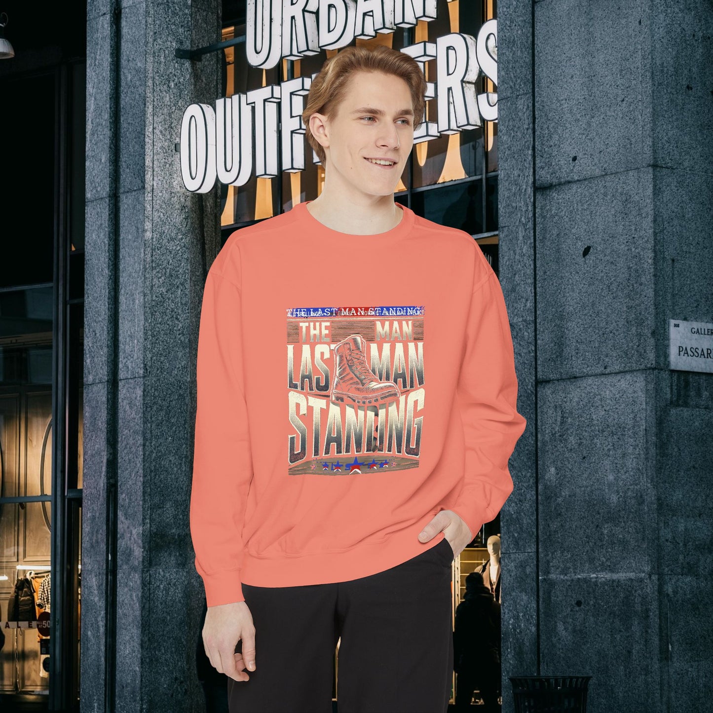 Unisex Garment-Dyed Sweatshirt _ N3+ Series GDSS PT2WW001_ Limited Edition of Both Fashion & Comfortby WesternWaves: