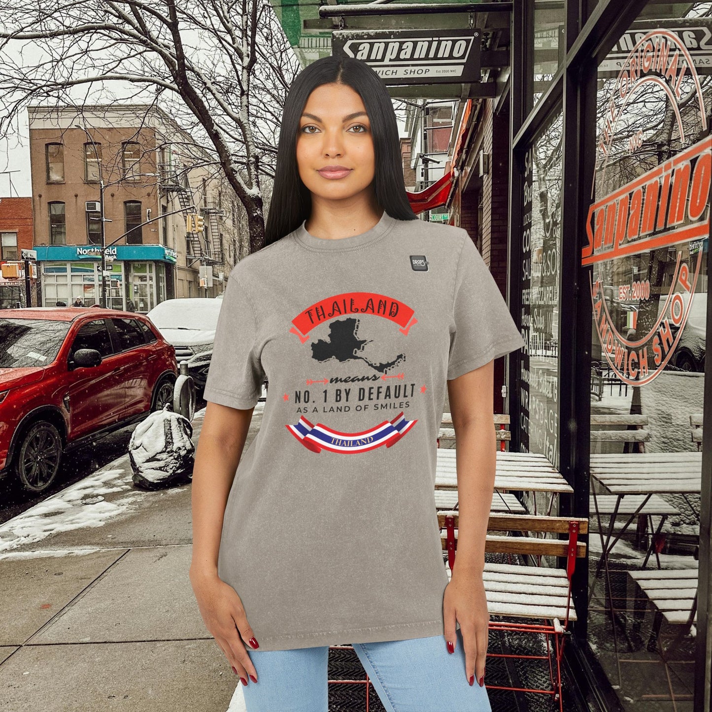 Acid Washed Round Neck Tee_ N7+ Series AWRNTEE PT2WW001_ Limited Edition by WesternWaves: