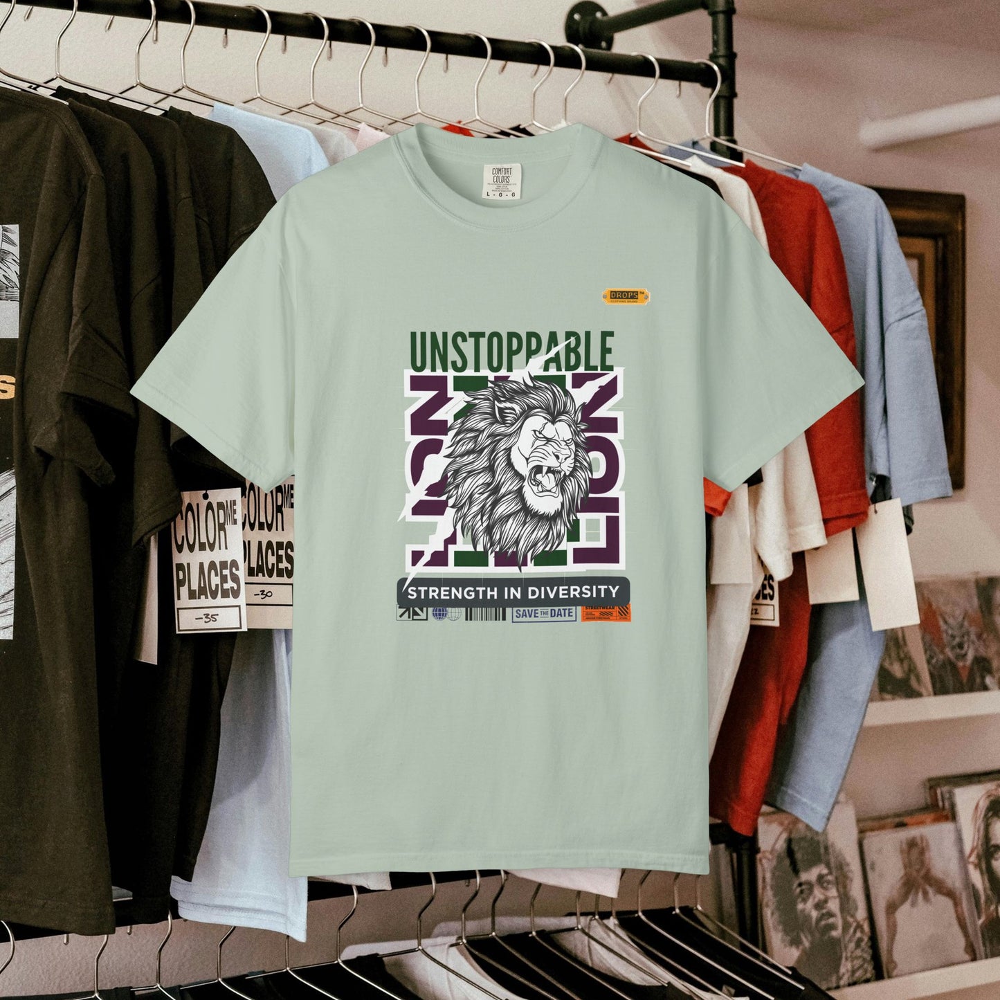 Unisex Garment-Dyed T-Shirt_ 26 June 2025_ Limited Edition Strength in Diversity by WesternWaves: