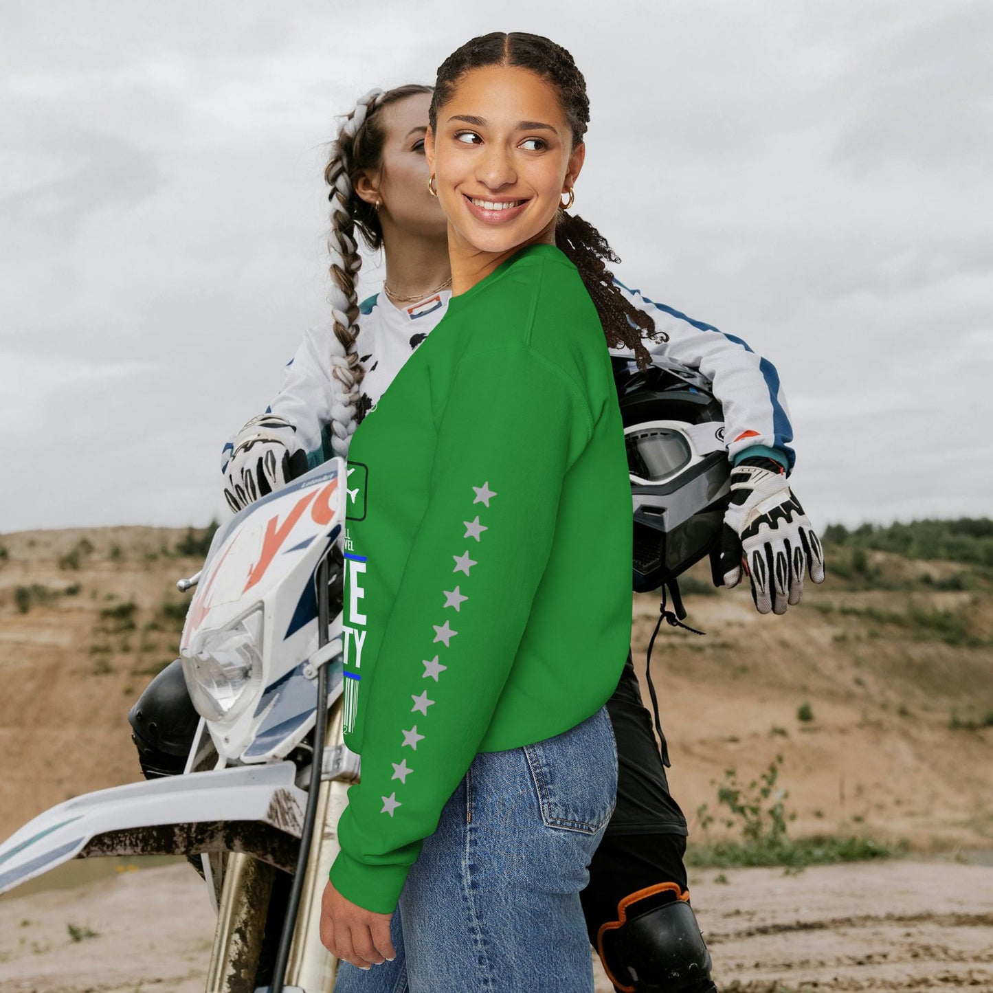 Unisex Heavy Blend™ Crewneck Sweatshirt_ N2 Sports Series UHBCSS PT2WW004_ Limited Edition 'DROPS' Brand Sweatshirt by WesternWaves: