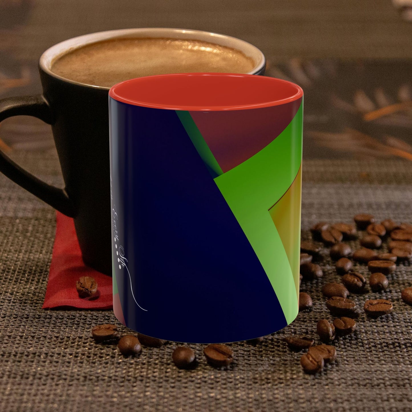 Accent Coffee Mug 11, 15oz_ N3+ Series ACM11OZ PT2WW018_ Limited Edition Perfect Blend of Style by WesternWaves: