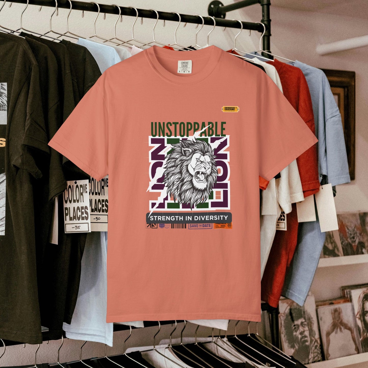 Unisex Garment-Dyed T-Shirt_ 26 June 2025_ Limited Edition Strength in Diversity by WesternWaves: