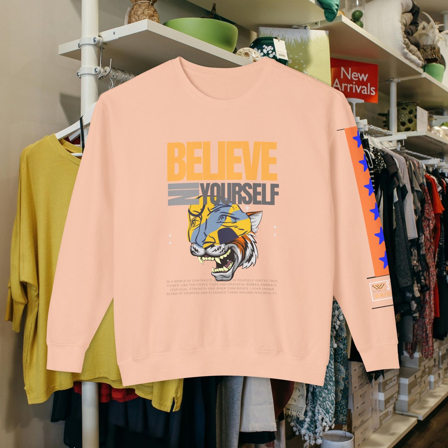 Unisex Lightweight Crewneck Sweatshirt_ N2+ Series ULWCSS PT2WW007_Limited Edition Unparalleled Quality by WesternWaves: