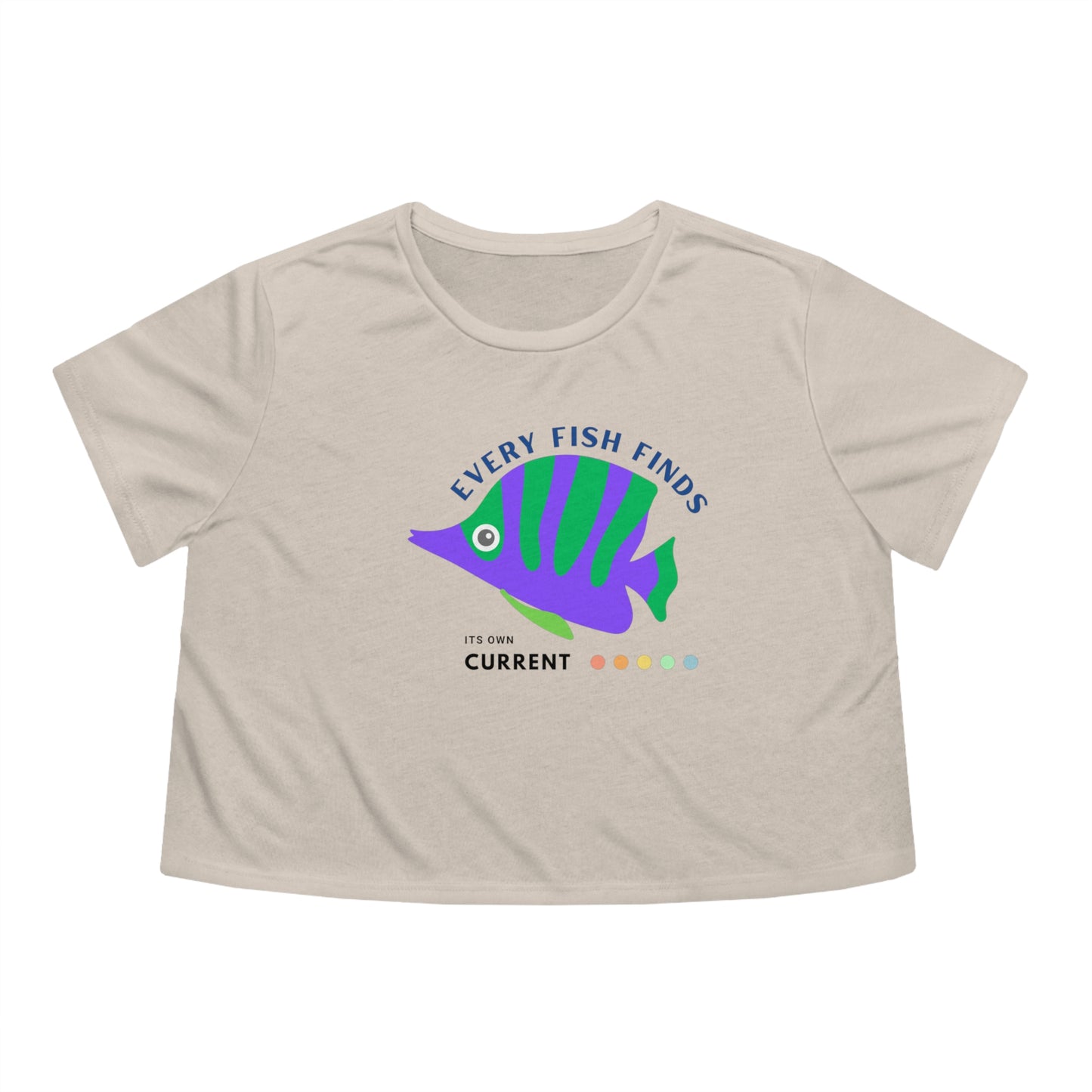 Women's Flowy Cropped Tee_ N+ Series WFCT PT2WW001_ Chic Comfort Tee by Bella + Canvas_ Limited Edition by WesternWaves: