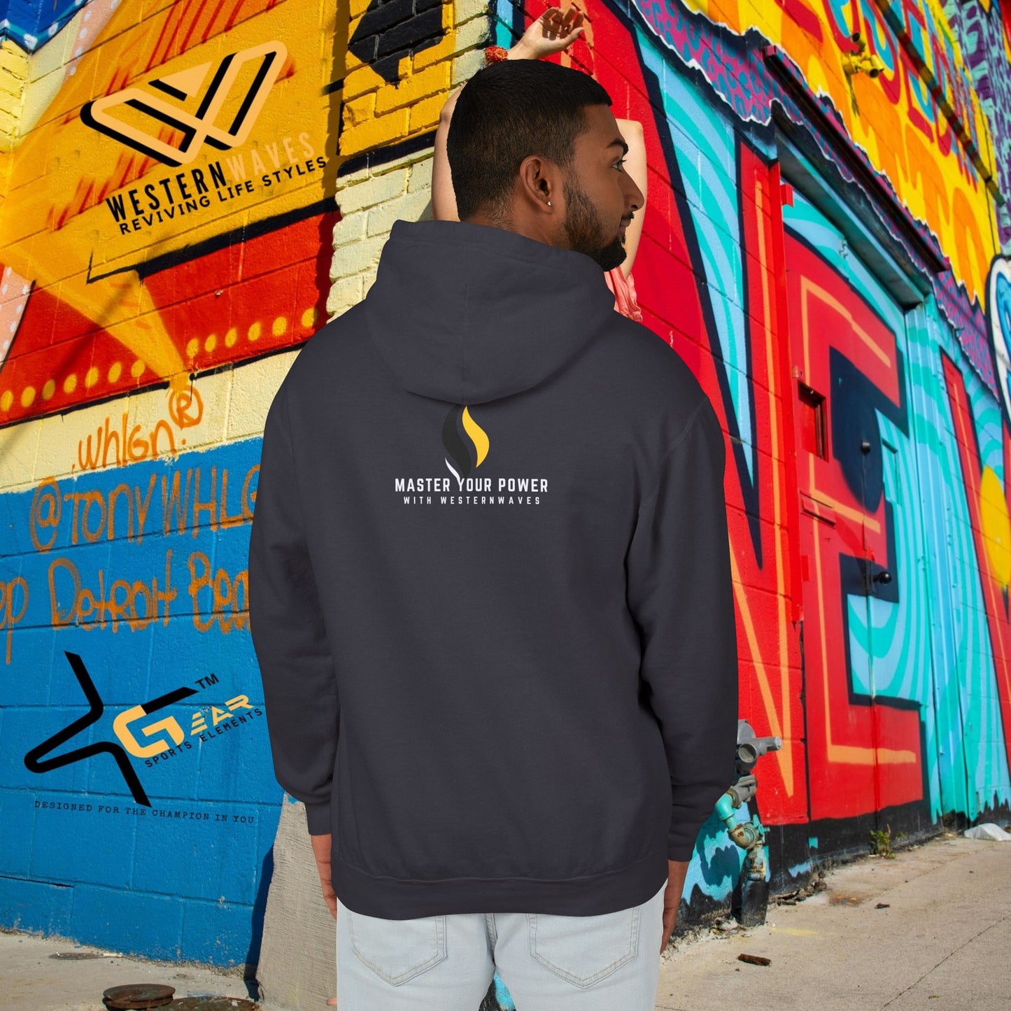 Unisex Lightweight Hooded Sweatshirt – N2+ Series USLWHSS PT2WW008_ Limited Edition Crafted Comfort by WesternWaves: