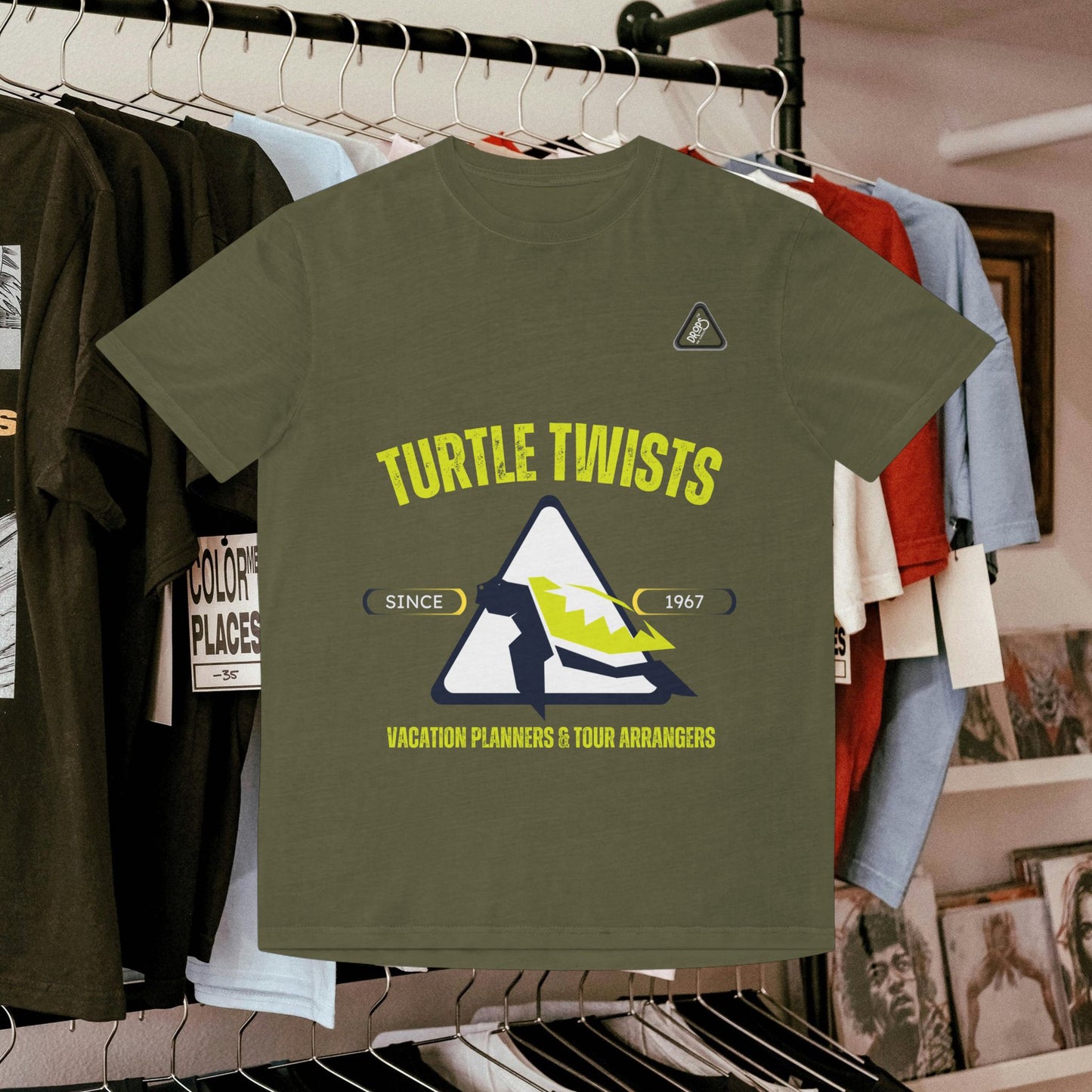 Unisex Faded T-Shirt - Turtle Twists Vacation Planners Graphic Tee_ 06 May 2025_ 001