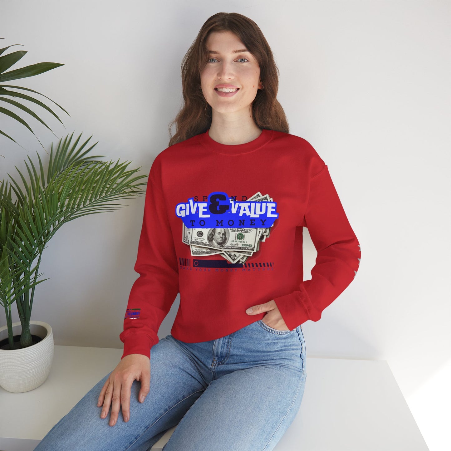 Unisex Heavy Blend™ Crewneck Sweatshirt_ N3+ Series UHBCSS PT2WW036_ Limited Edition Pure Luxury By WesternWaves: