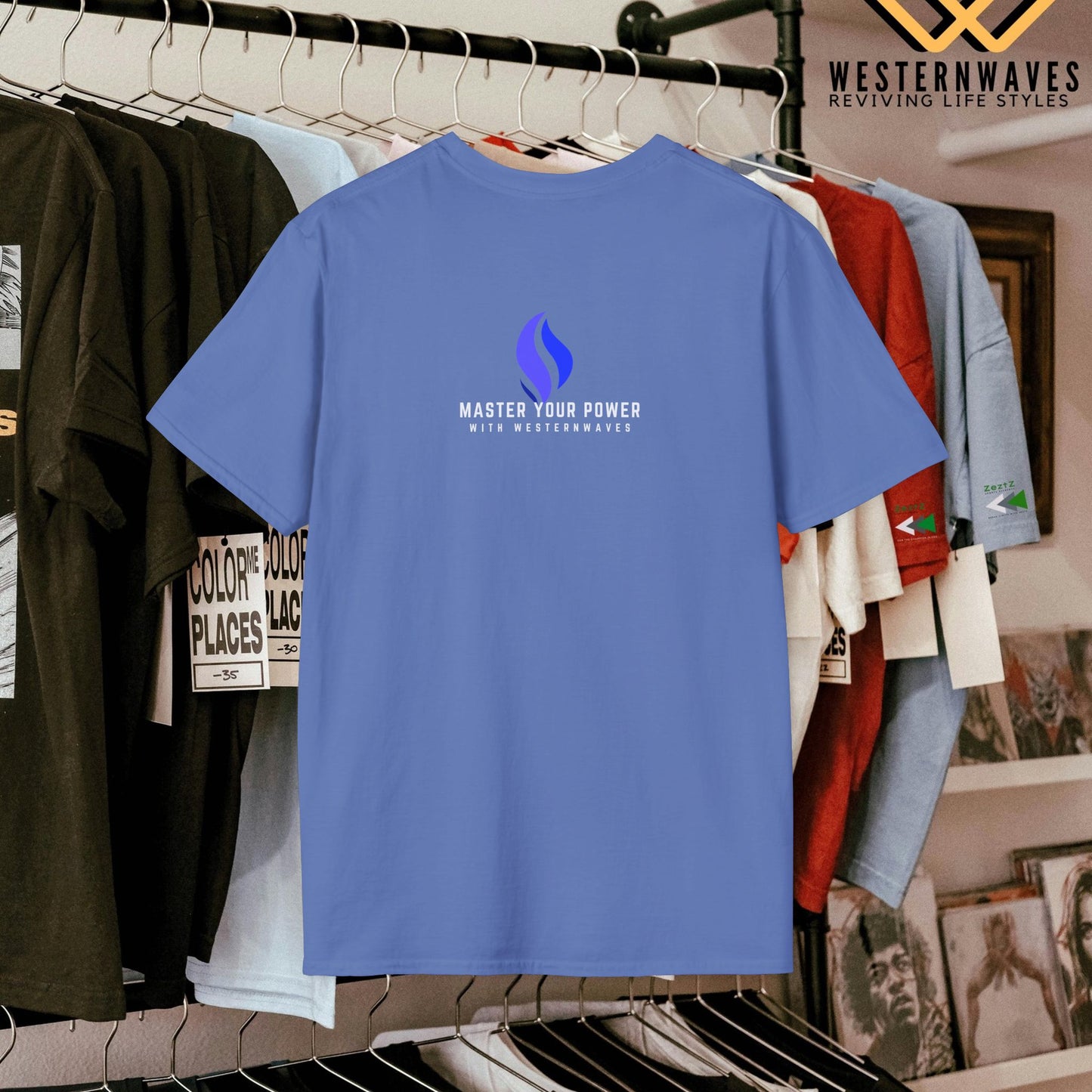 Unisex Softstyle T-Shirt_ N3+ Series USSTS FT2WW005_ Limited Edition Redefines & Relaxation by WesternWaves:
