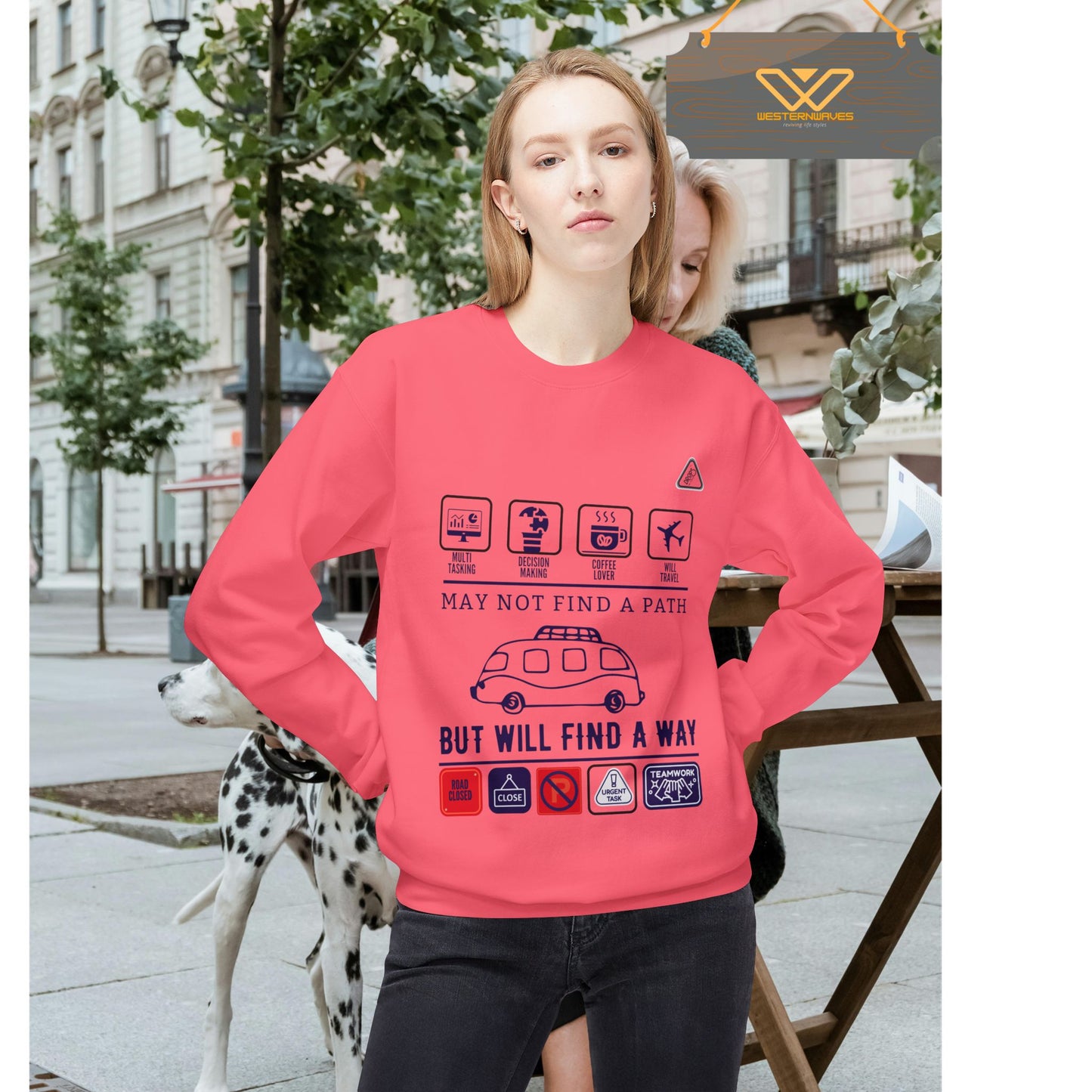 Inspirational Travel Crewneck Sweatshirt - 'May Not Find a Path, But Will Find a Way'_ 02 May 2025_ 001