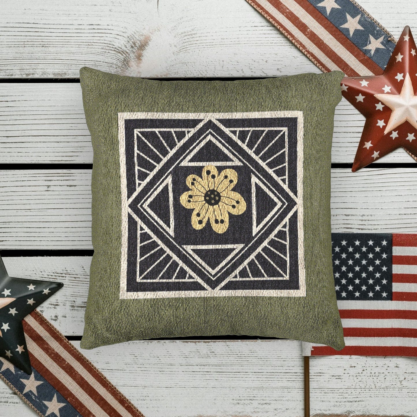 Woven Square Pillow_ N7+ Series WVENSPILLOW PT2WW001_ Limited Edition Perfect Home Décor & Gifts by WesternWaves: