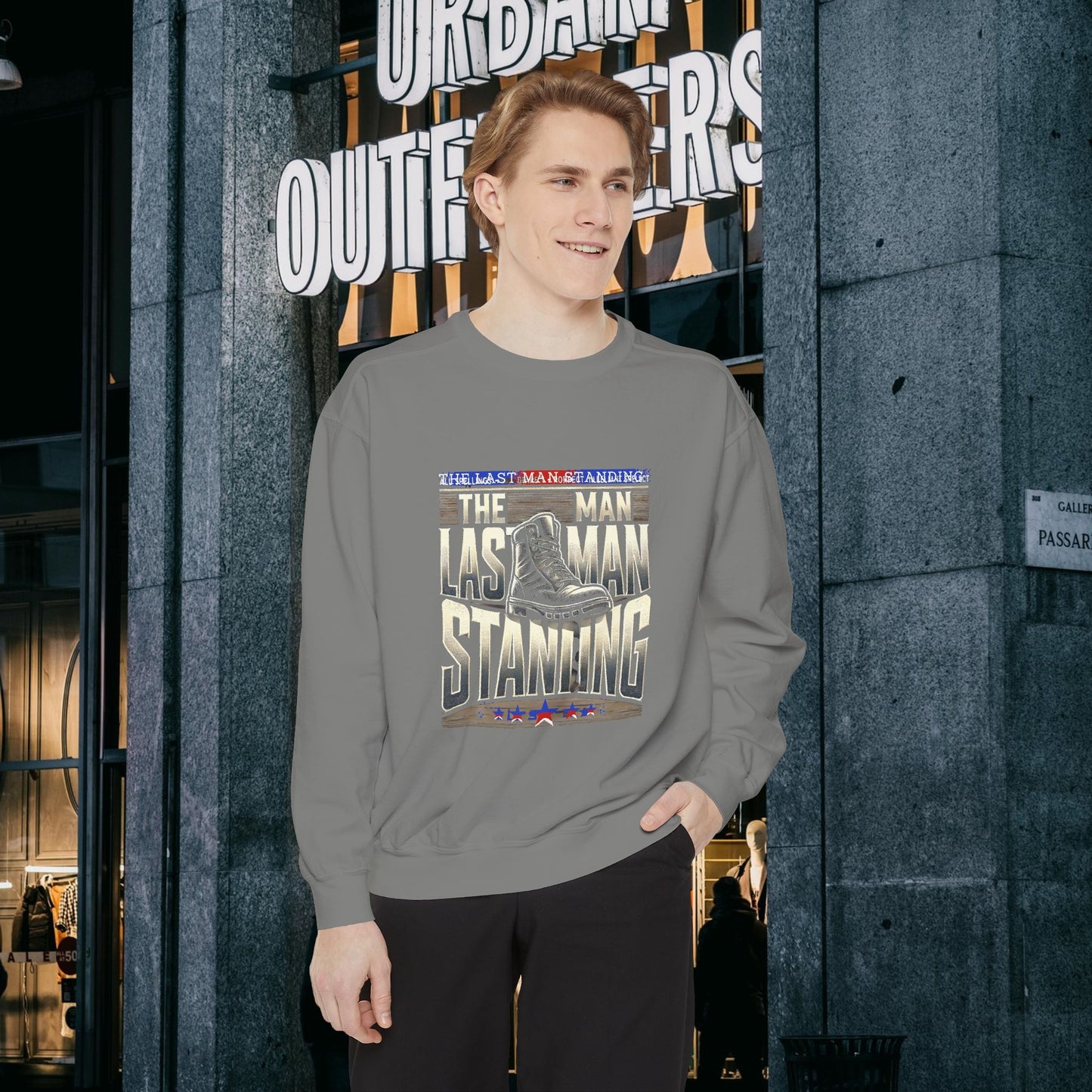 Unisex Garment-Dyed Sweatshirt _ N3+ Series GDSS PT2WW001_ Limited Edition of Both Fashion & Comfortby WesternWaves: