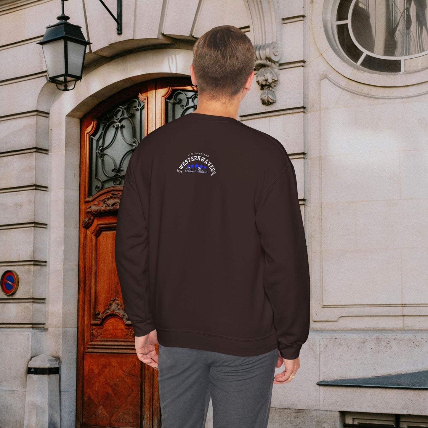 Unisex Heavy Blend™ Crewneck Sweatshirt_ N2 Sports Series UHBCSS PT2WW004_ Limited Edition 'DROPS' Brand Sweatshirt by WesternWaves: