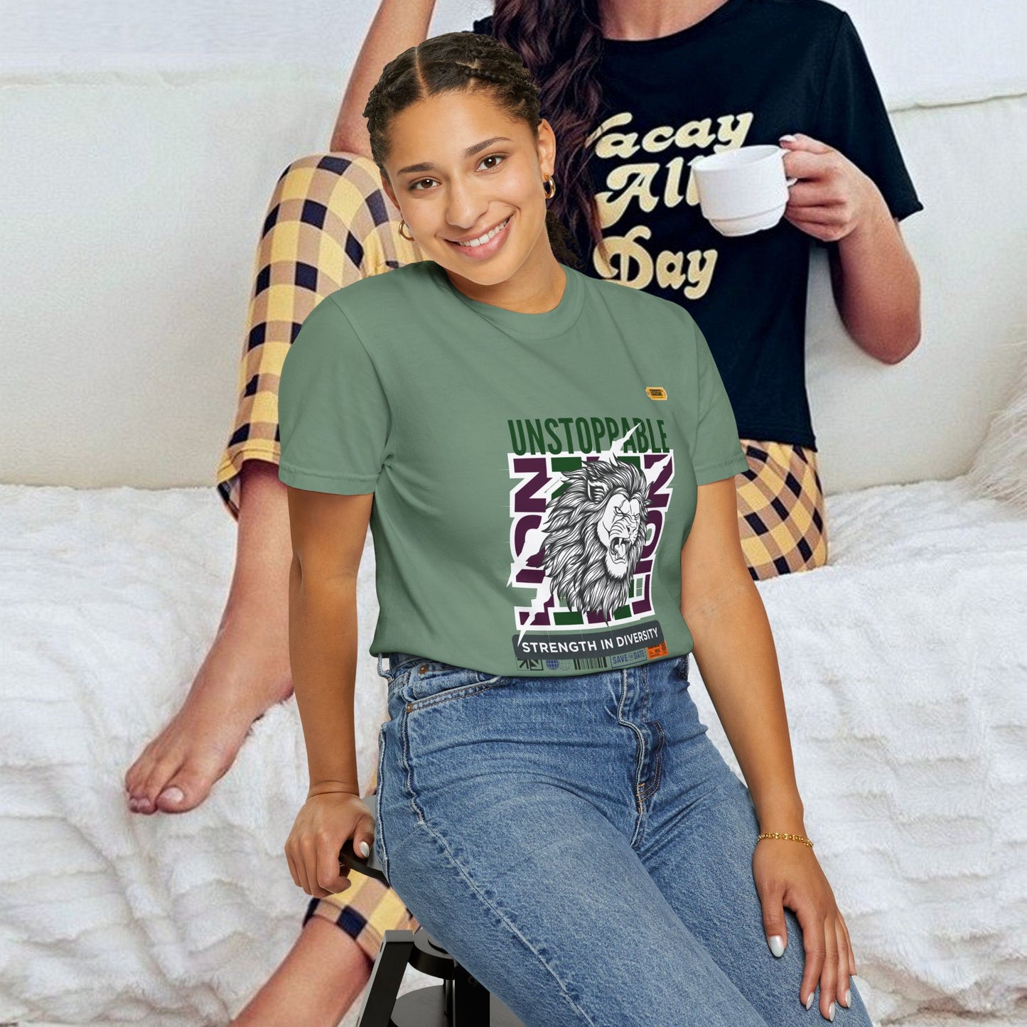 Unisex Garment-Dyed T-Shirt_ 26 June 2025_ Limited Edition Strength in Diversity by WesternWaves: