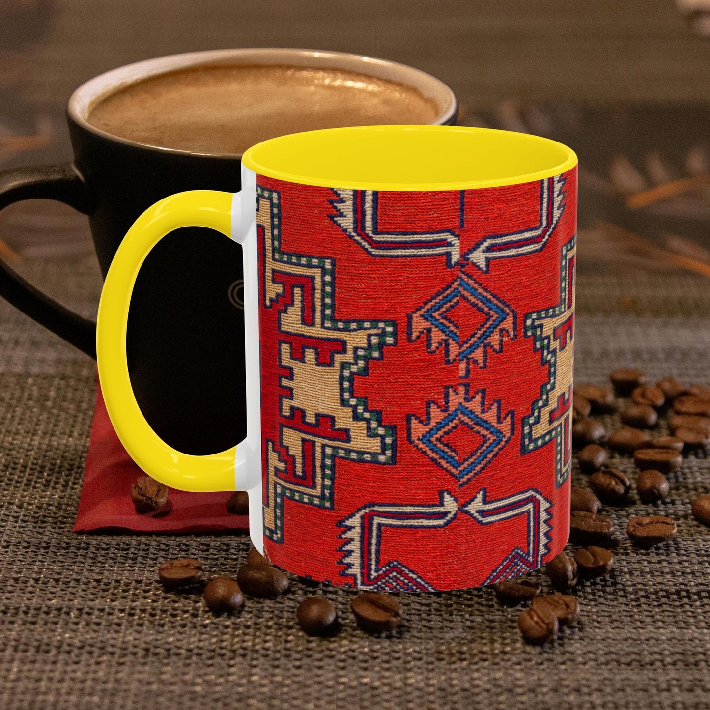 Accent Coffee Mug 11, 15oz_ N3+ Series ACM11OZ PT2WW019_ Limited Edition Perfect Blend of Style by WesternWaves: