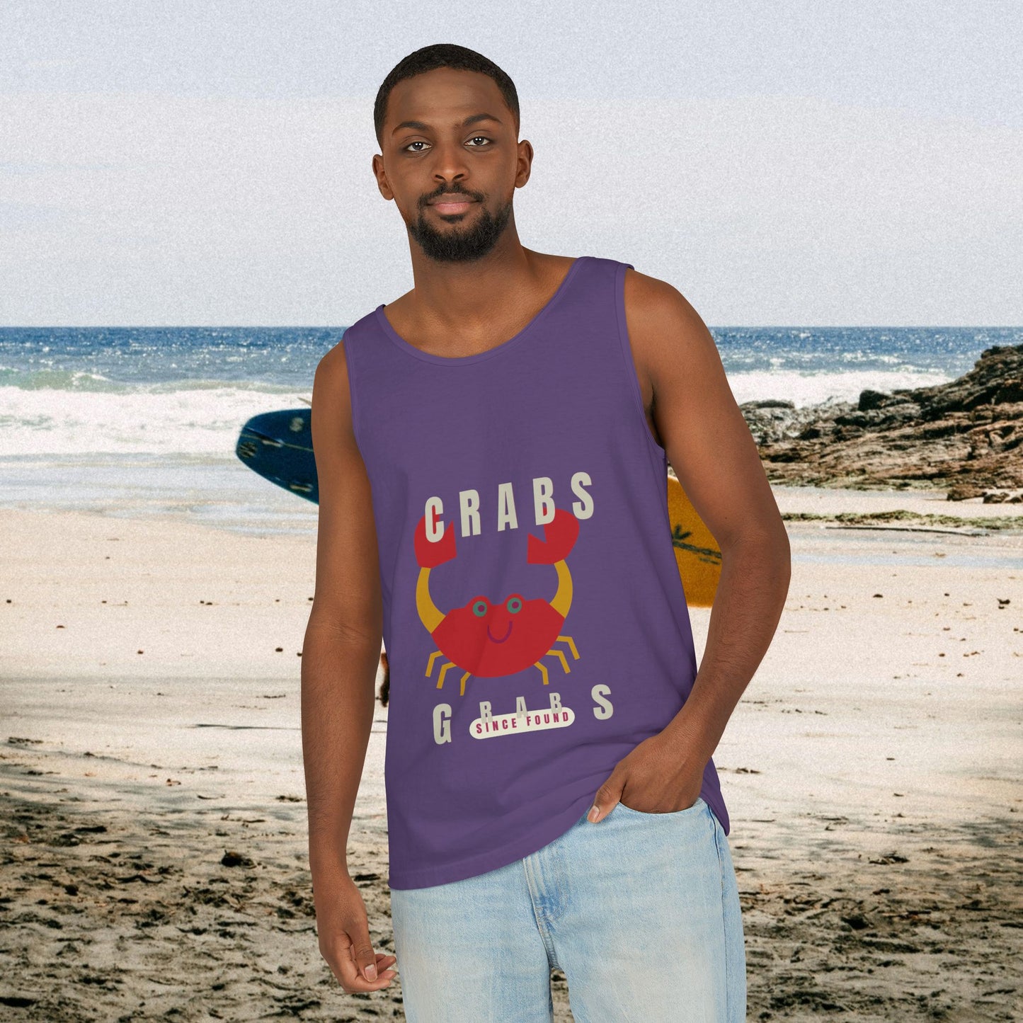 Unisex Garment-Dyed Tank Top_ N2+ Series USGDTT PT2WW012_ Limited Edition Comfort & Style by WesternWaves: