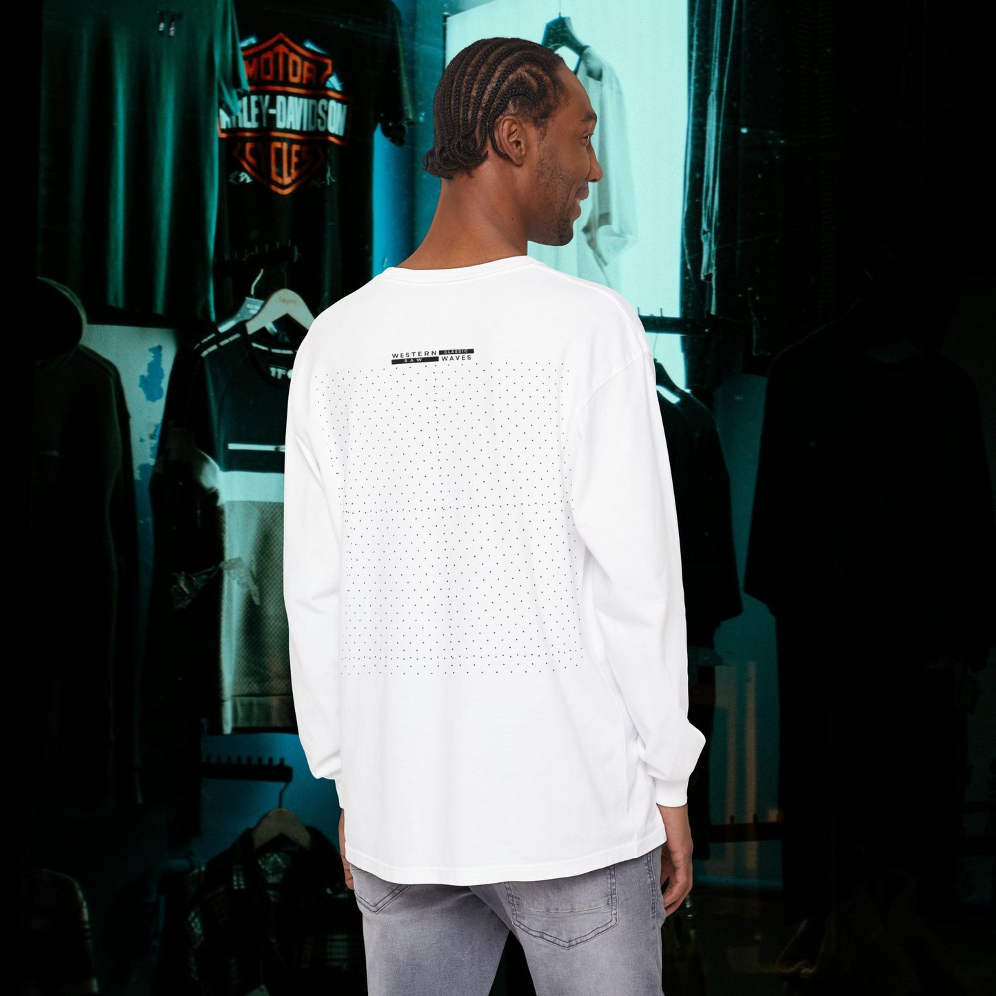 Unisex Long Sleeve T-Shirt_ N7+ Series USLSTSHIRT PT2WW001_ Limited Edition Trendy Vibes by WesternWaves:
