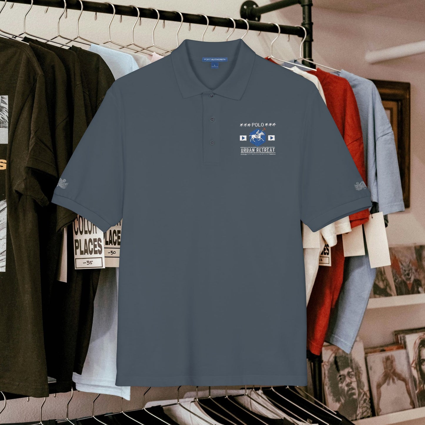 Unisex Polo Shirt_ Series N8+ USPOLOS PT2WW001_ LYVIDA 001_ Limited Edition Casual Fashion by WesternWaves: