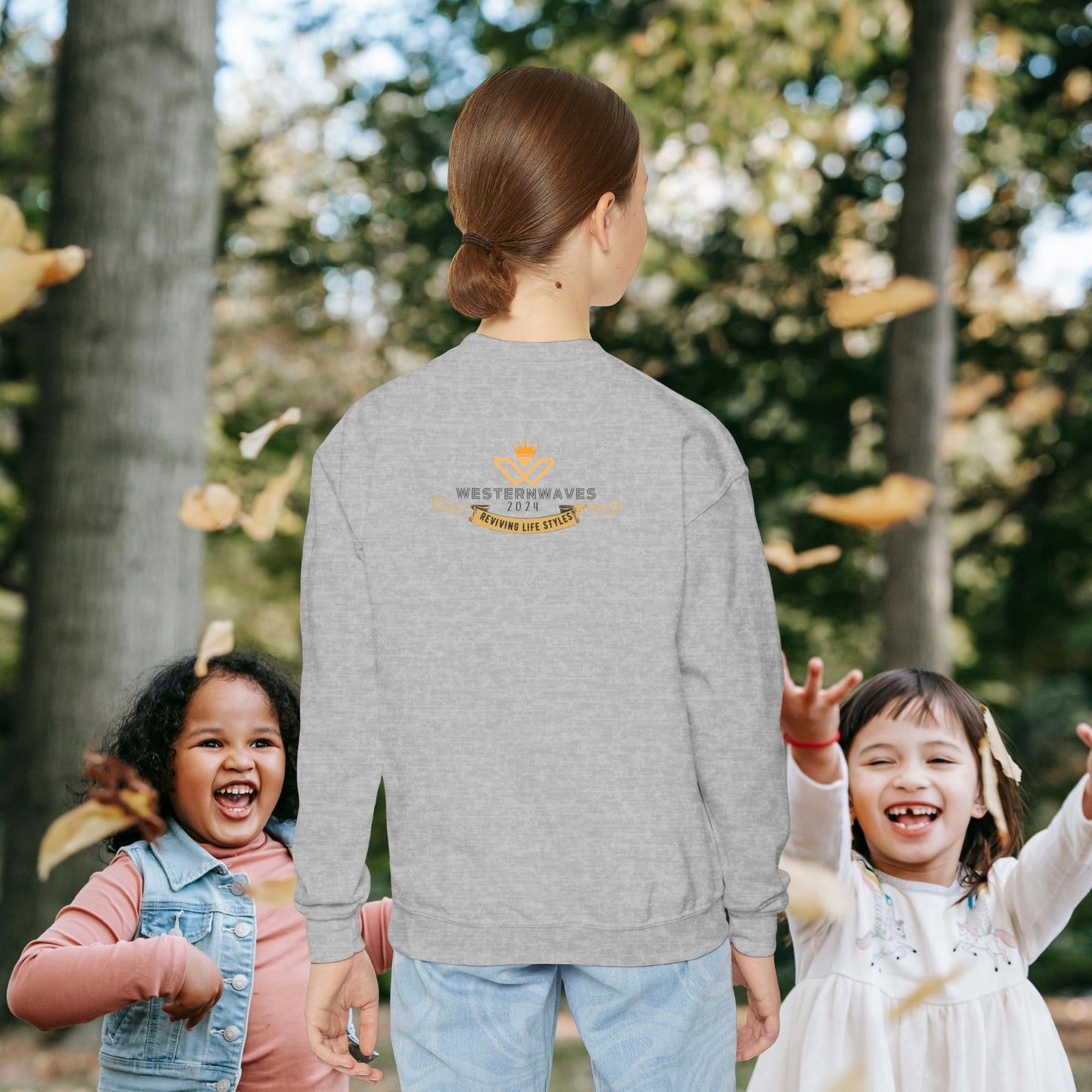 Youth Crewneck Sweatshirt_ N2+ Series YCNSS PT2WW002_ Limited Edition Perfect Companion for the School, Sports & Casual hangouts by WesternWaves: