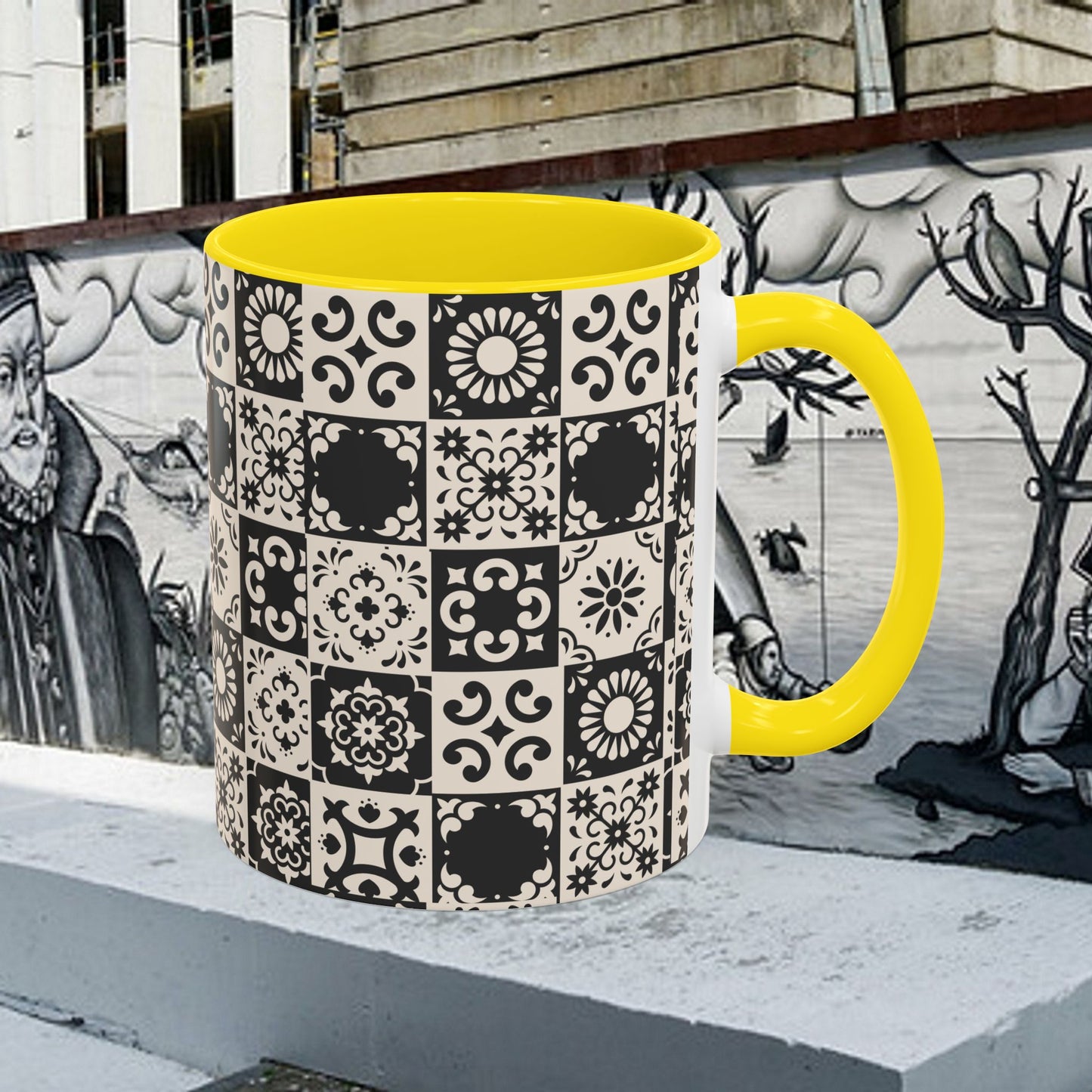 Accent Coffee Mug (11, 15oz)_ N+ Series ACMUG PT2WW004_ Limited Edition Mug by WesternWaves