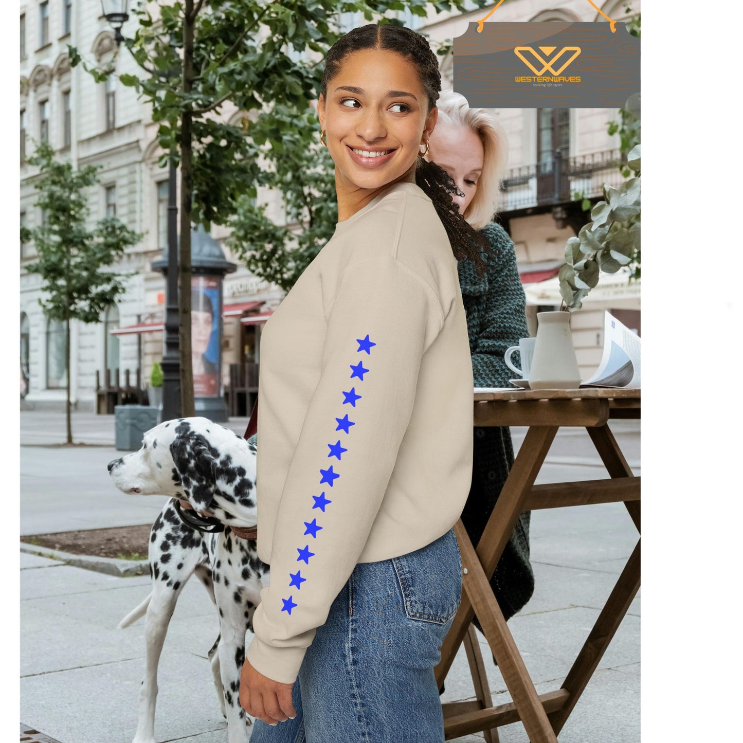 Unisex Heavy Blend™ Crewneck Sweatshirt_ N3+ Series UHBCSS PT2WW030_ Limited Edition Pure Luxury By WesternWaves: