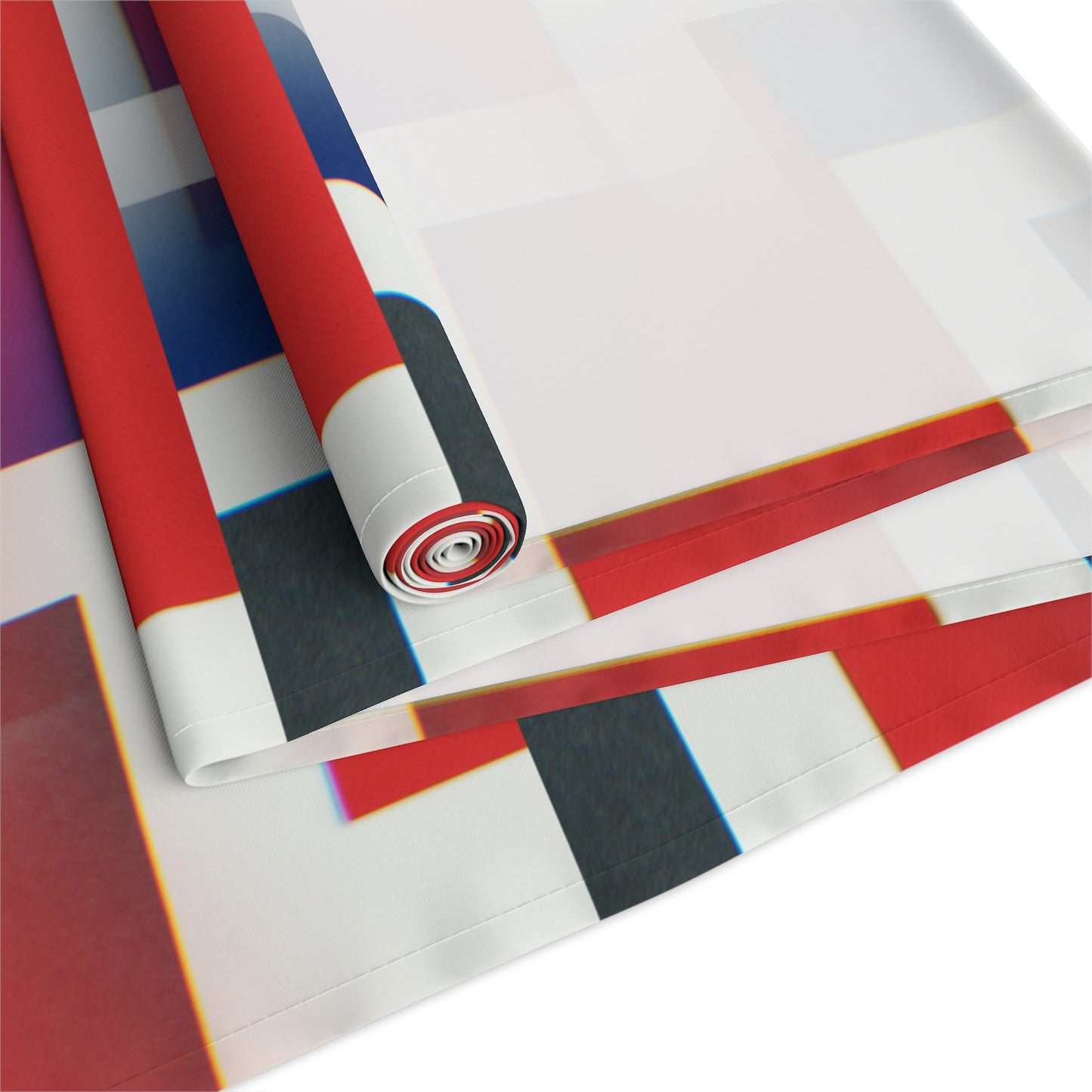 Table Runner (Cotton, Poly)_ Modern Abstract Table Runner for Stylish Dining_ N7+ Series TRUNNER PT2WW004_ Limited Edition by WesternWaves_