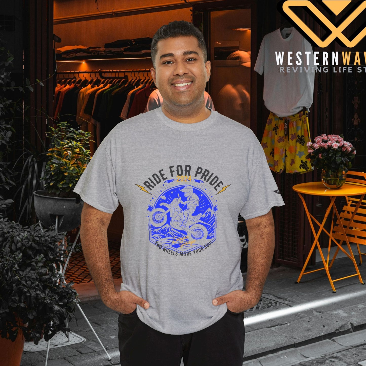 Unisex Heavy Cotton Tee_ Crafted from premium 100% cotton_ N3+ Series UHCT PT2WV004_ Limited Edition by WesternWaves: