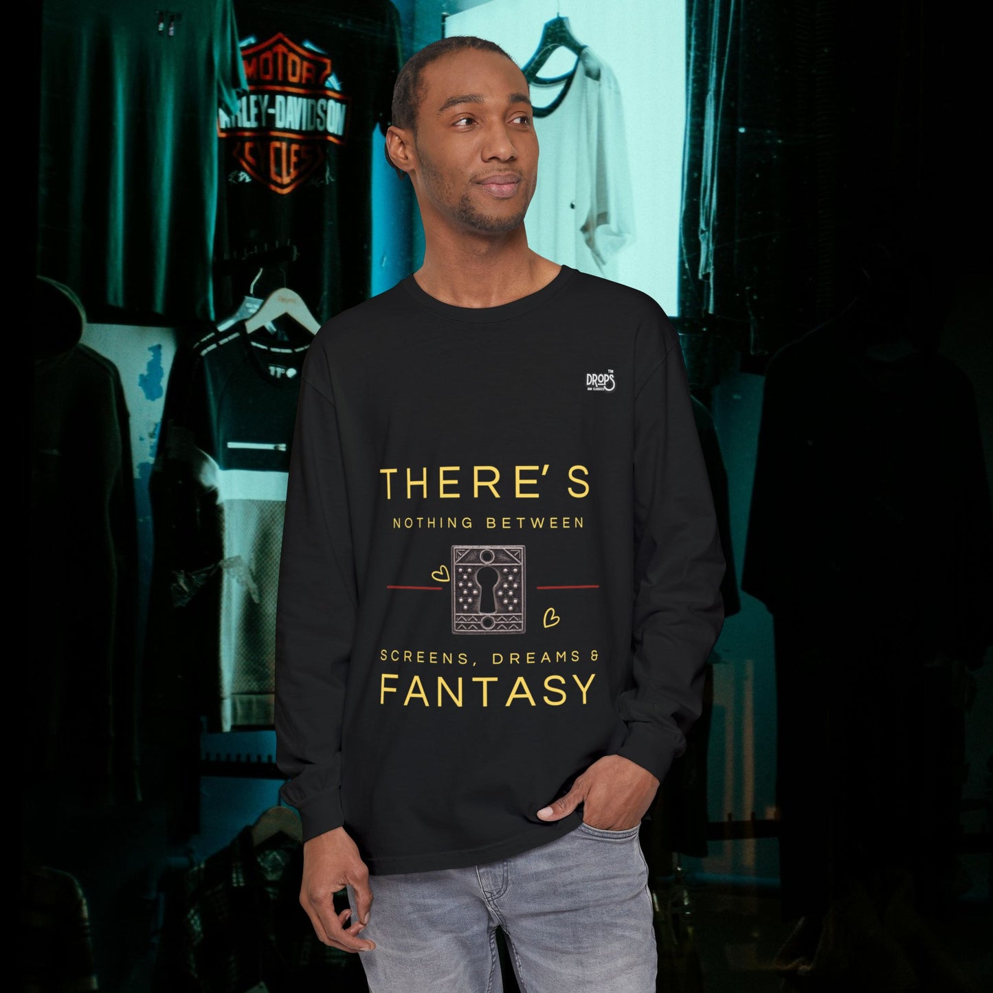 Unisex Long Sleeve T-Shirt_ N7+ Series USLSTSHIRT PT2WW001_ Limited Edition Trendy Vibes by WesternWaves:
