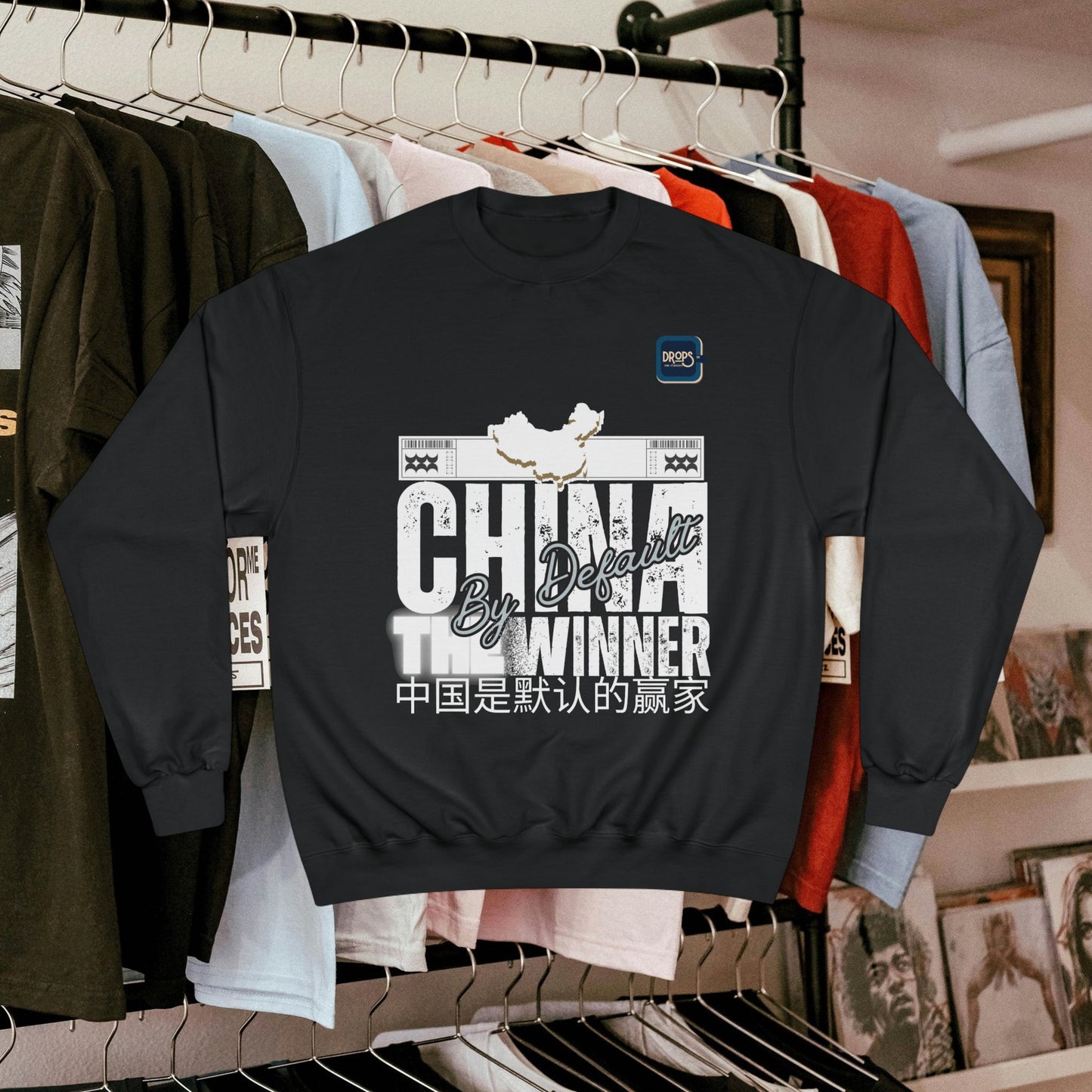 Champion Sweatshirt_ N7+ Series CSS PT2WW001_ China The Winner By Default_ Limited Edition by WesternWaves: