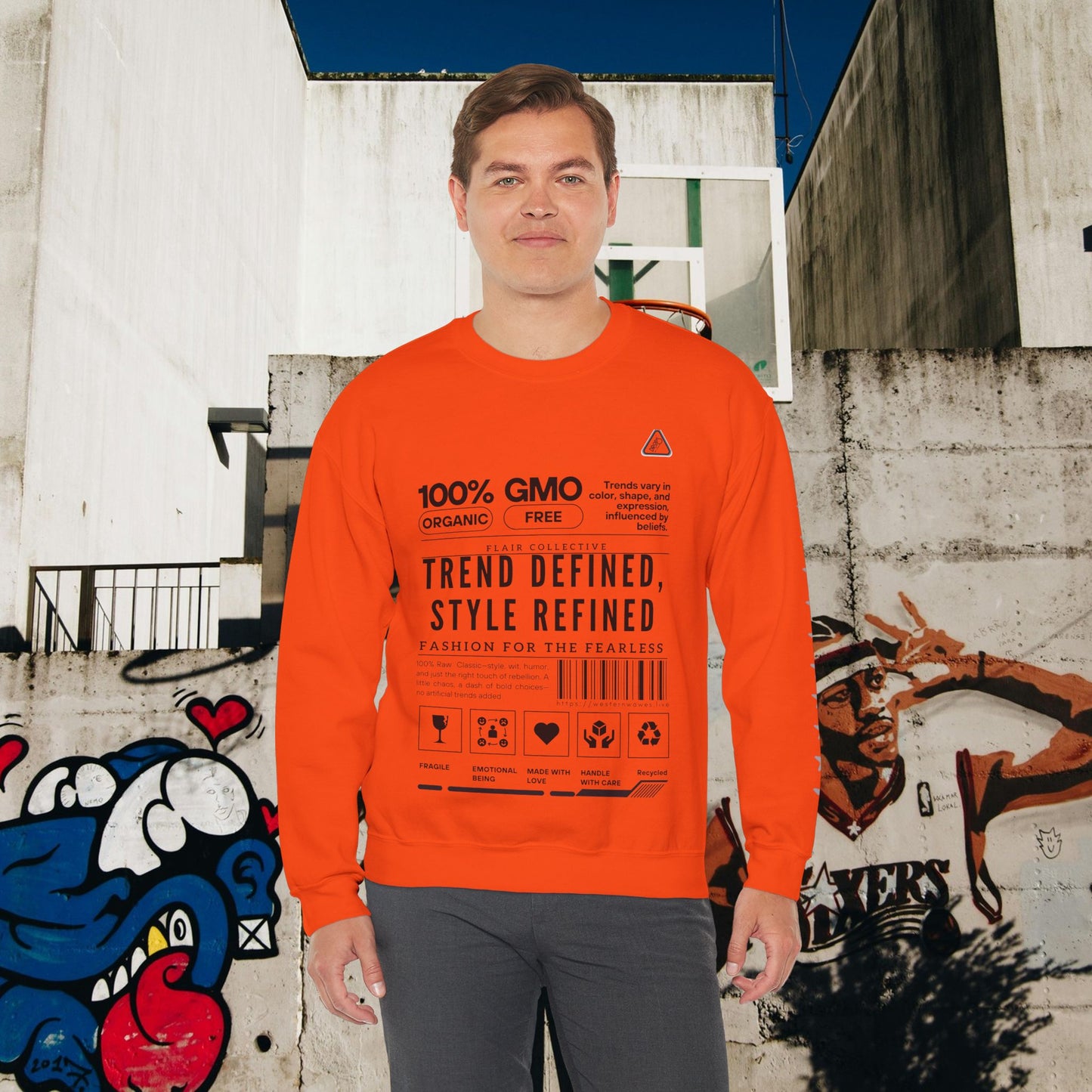Unisex Heavy Blend™ Crewneck Sweatshirt_ N2 Series SPW UHBCSS PT2WW003_ Limited Edition 'DROPS' Brand Raw Classics by WesternWaves: