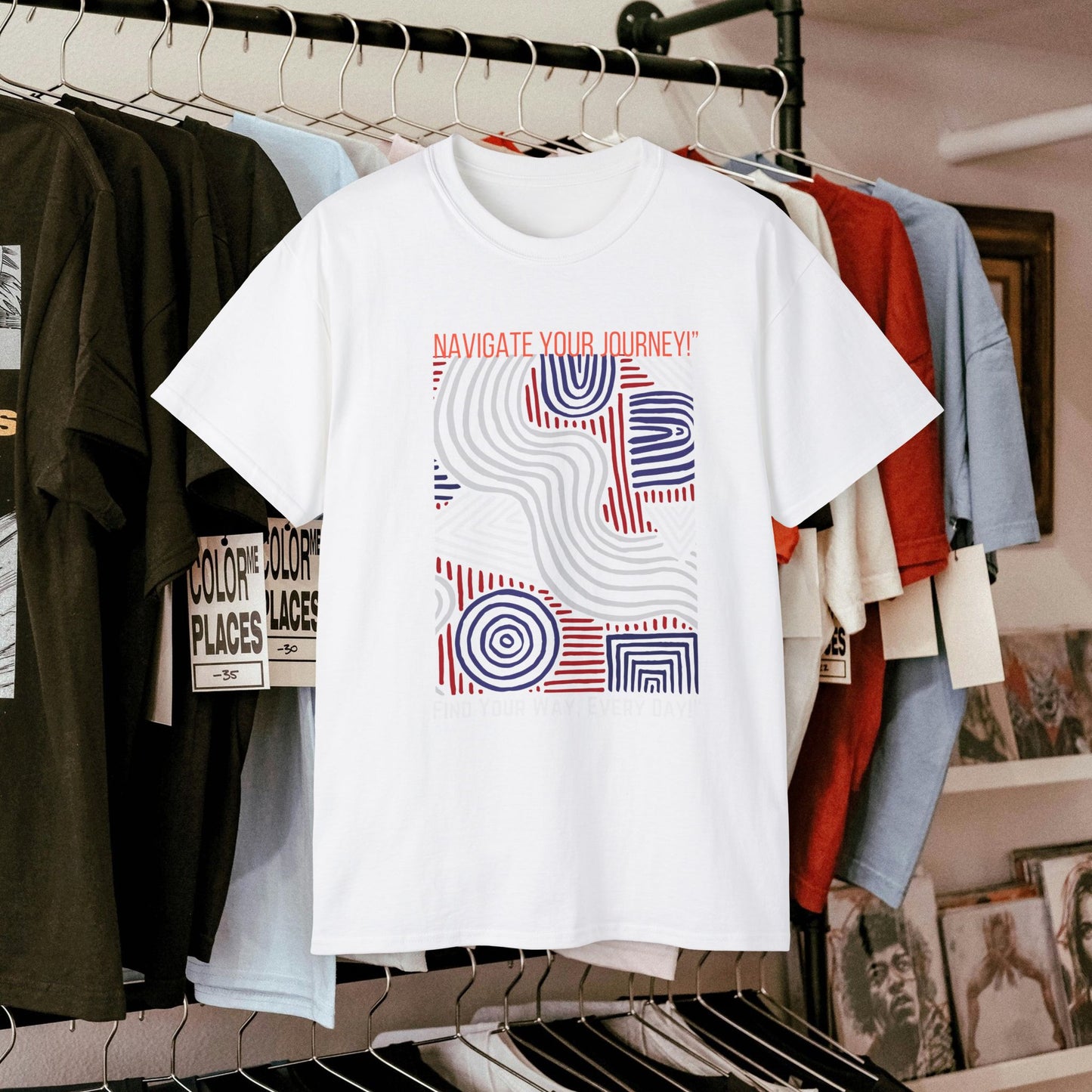 Unisex Ultra Cotton Tee_ Classic Comfort Unleashed_ N2+ Series USUCTEE PT2WW005_ Limited Edition Maximum Comfort & Style by WesternWaves: