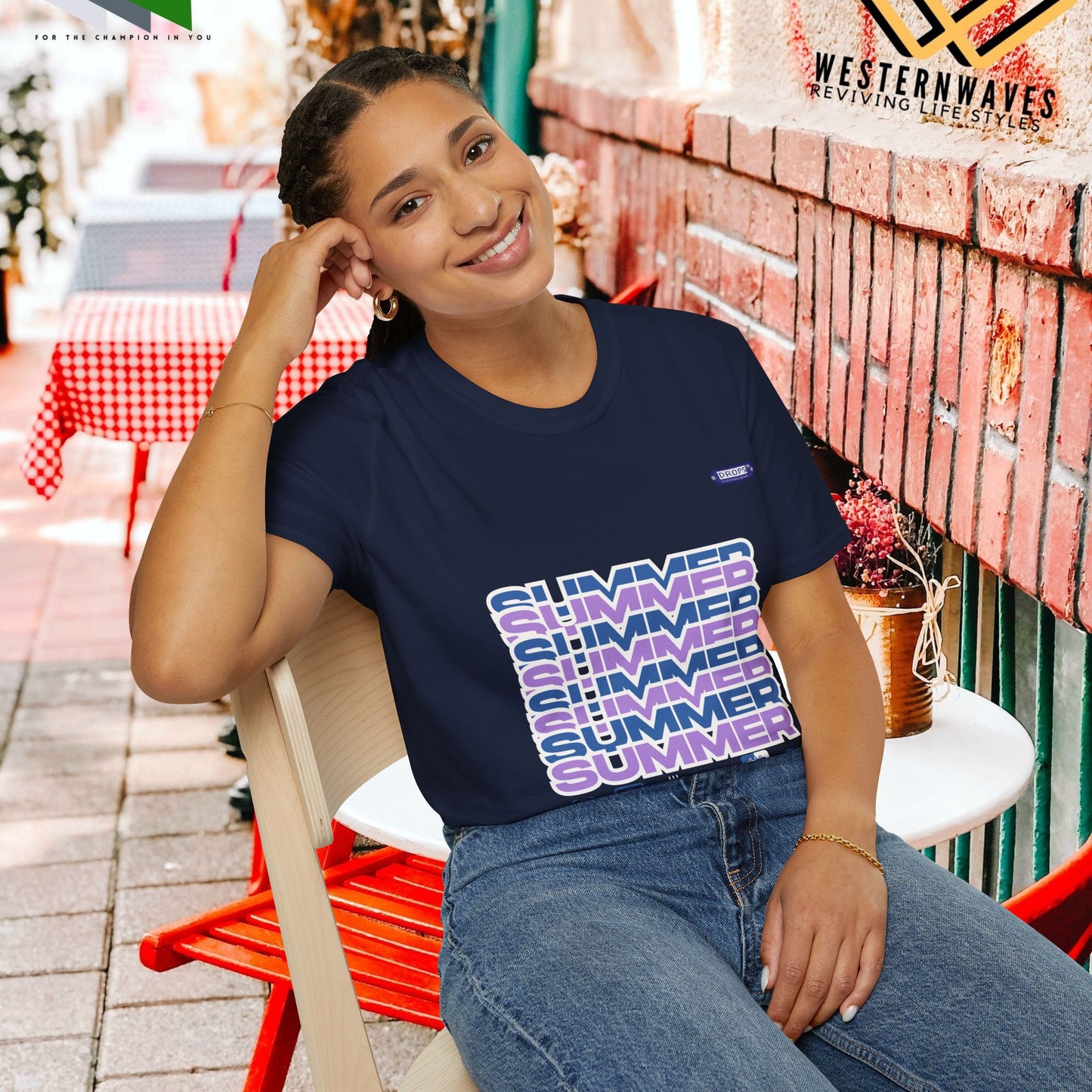 Unisex Softstyle T-Shirt_ N2* Series SPW USSTS FT2WW010_ Redefine Relaxation Limited Edition by WesternWaves: