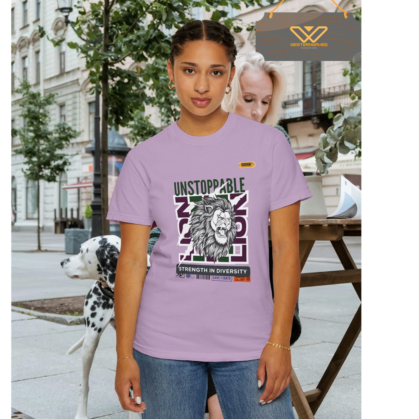 Unisex Garment-Dyed T-Shirt_ 26 June 2025_ Limited Edition Strength in Diversity by WesternWaves:
