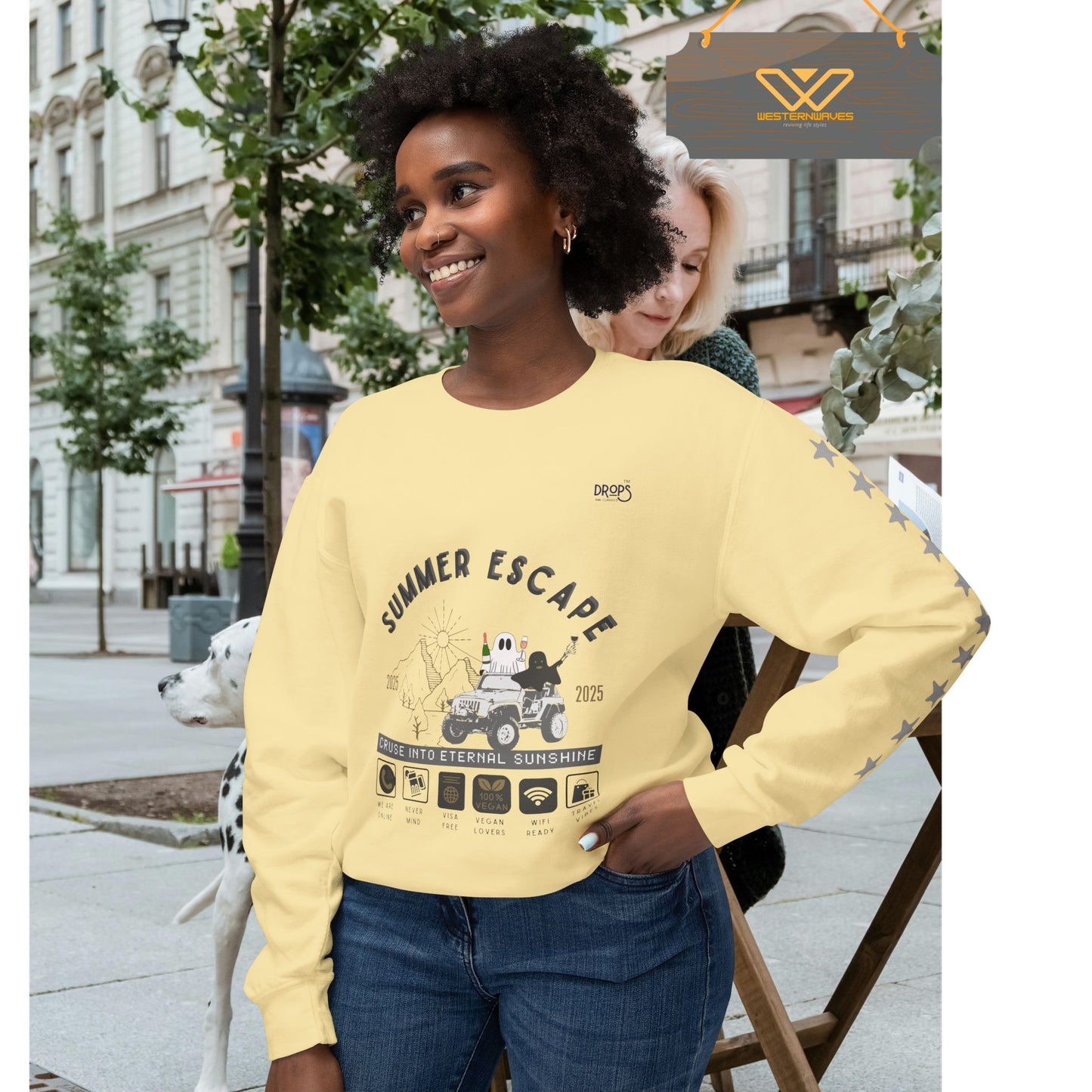 Unisex Summer Escape Crewneck Sweatshirt - Cruise into Eternal Sunshine_ 10 May 2025_ 001