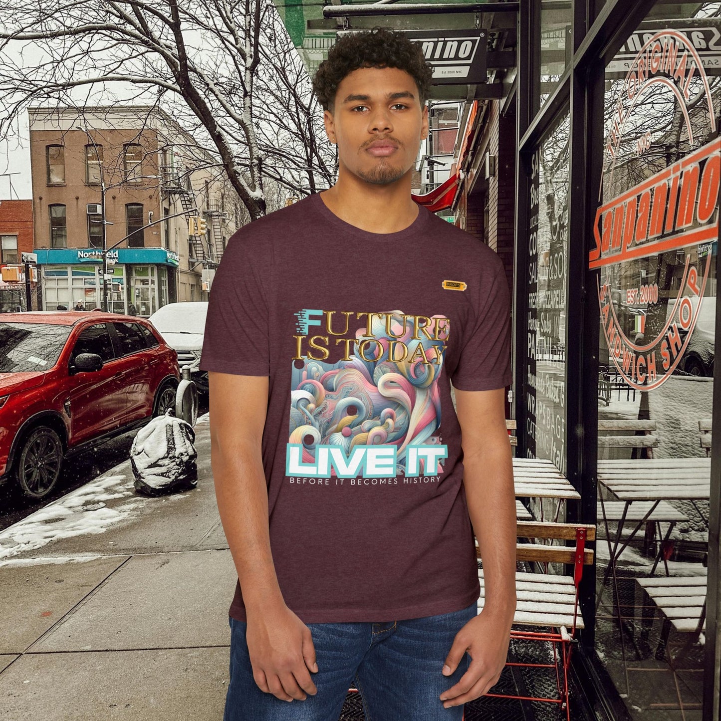 Unisex CVC Jersey T-shirt_ 16 June 2025_ Limited Edition Casual Fashion by WesternWaves: