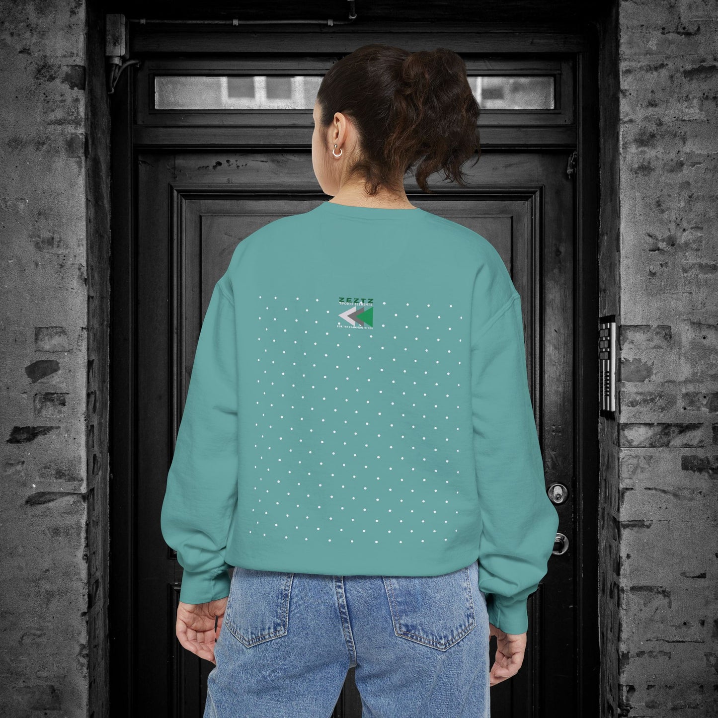 Unisex Garment-Dyed Sweatshirt_ N2 Series USGDSS PT2WW001_ Limited Edition Masterpiece of ‘ZeztZ’ Sports Brand Luxury & Casual Comfort by WesternWaves: