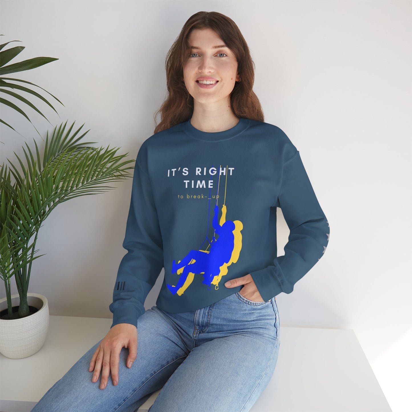 Unisex Heavy Blend™ Crewneck Sweatshirt_ N3+ Series UHBCSS PT2WW020_ Limited Edition by WesternWaves: