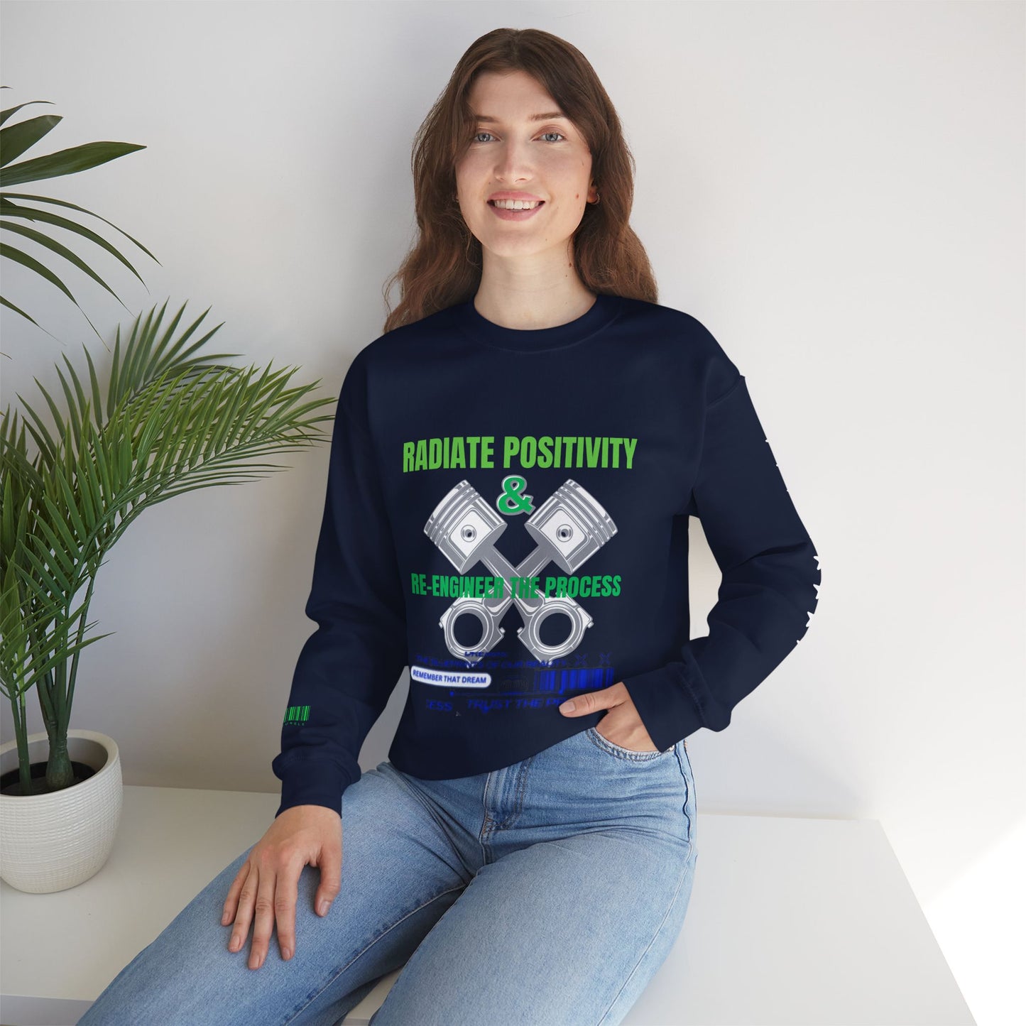 Unisex Heavy Blend™ Crewneck Sweatshirt_ N3+ Series UHBCSS PT2WW006_ Limited Edition Pure Luxury By WesternWaves: