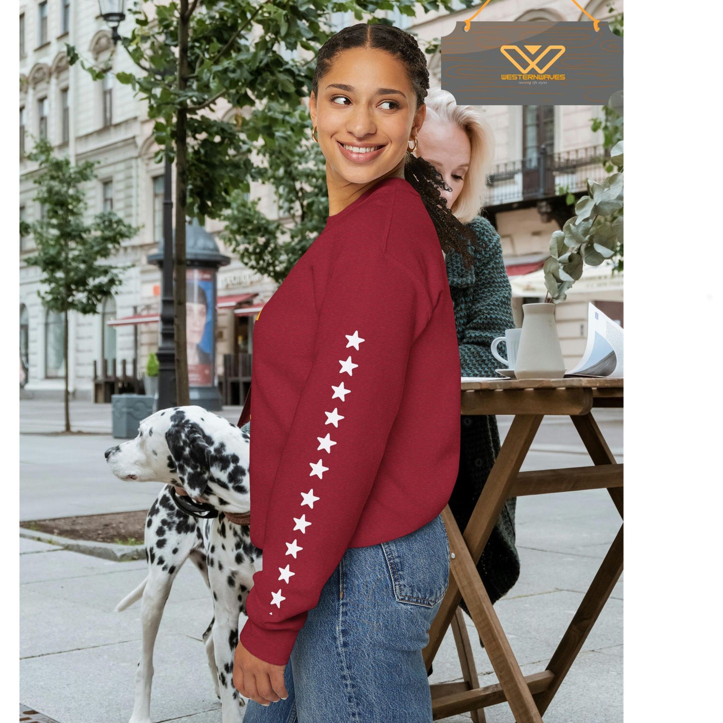 Unisex Heavy Blend™ Crewneck Sweatshirt_ N3+ Series UHBCSS PT2WW005_ Limited Edition Pure Luxury By WesternWaves:
