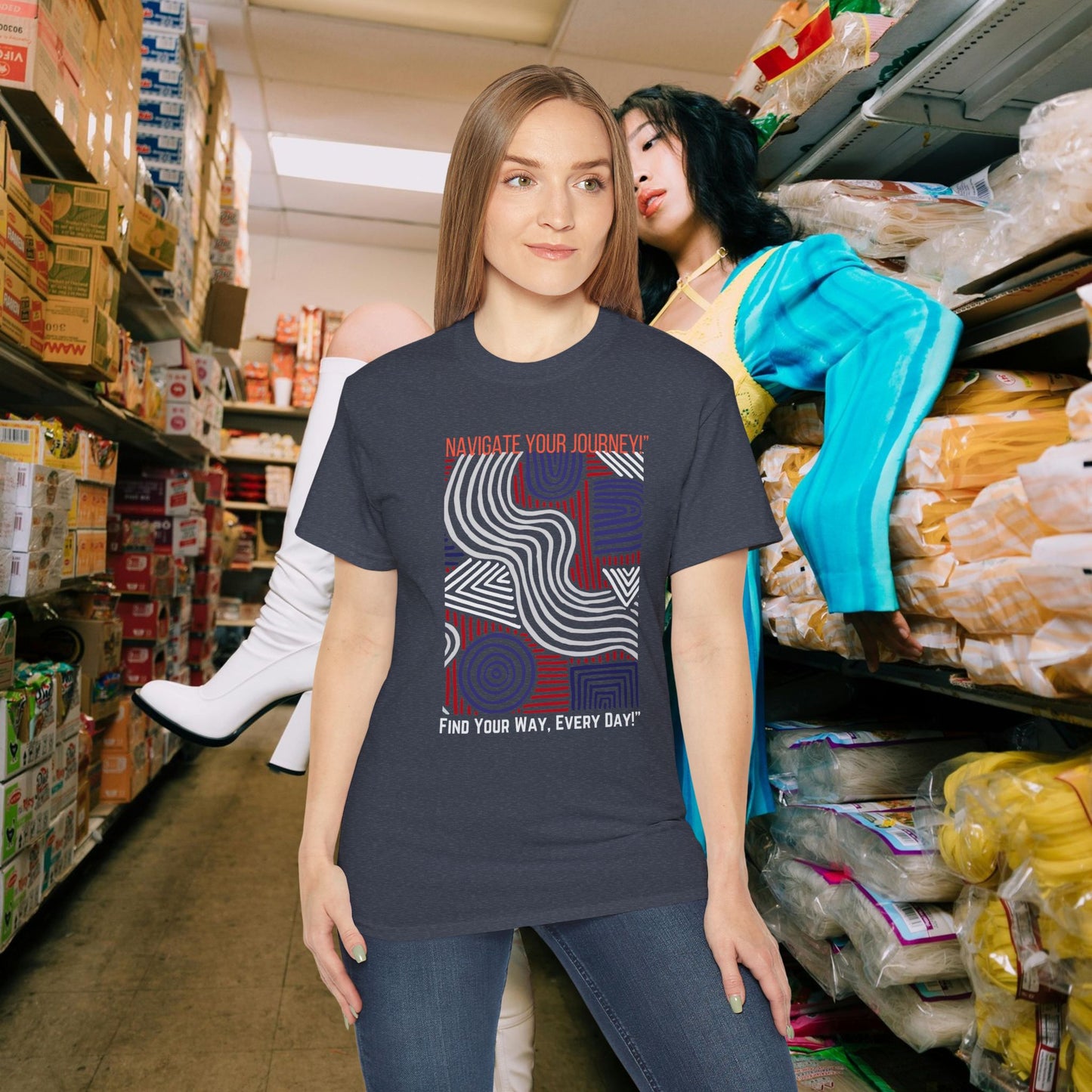 Unisex Ultra Cotton Tee_ Classic Comfort Unleashed_ N2+ Series USUCTEE PT2WW005_ Limited Edition Maximum Comfort & Style by WesternWaves: