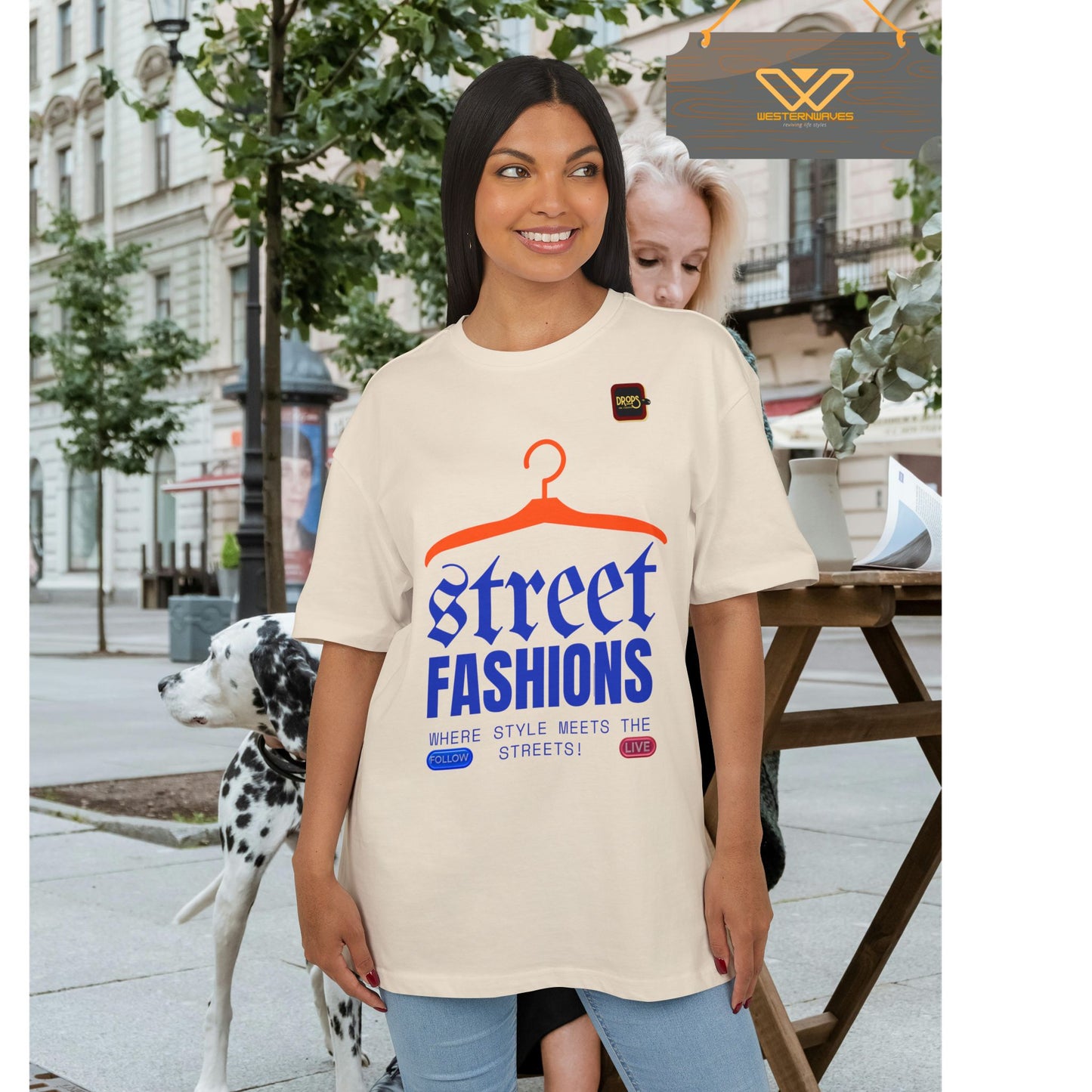 Unisex Oversized Tee_ N6+ Series USOSTEE PT2WW003_ Limited Edition by WesternWaves: