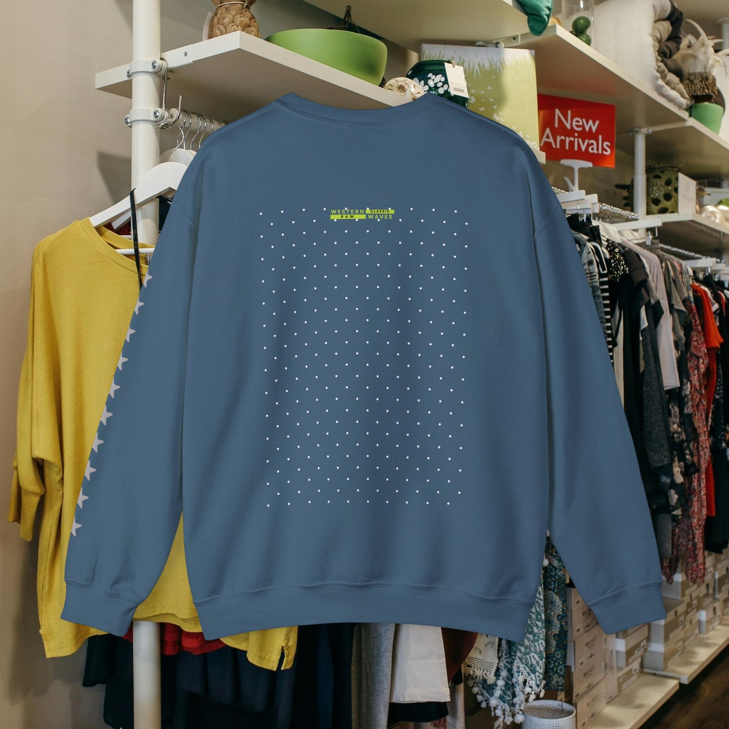 Unisex Heavy Blend™ Crewneck Sweatshirt_ N2 Series UHBCSS PT2WW019_ Limited Edition Pure Luxury By WesternWaves: