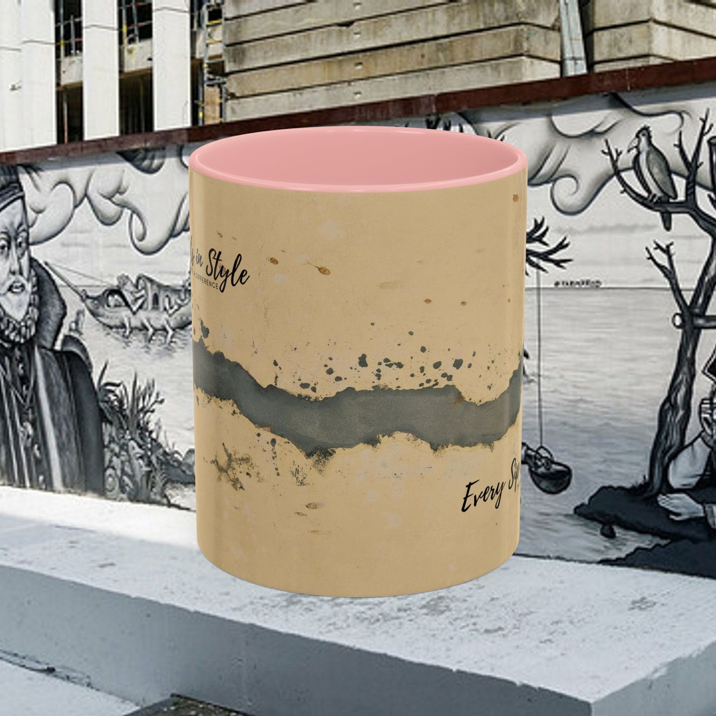 Accent Coffee Mug (11, 15oz) _ N3+ Series ACMUG PT2WW005_ Limited Edition Blend Style & Functionality by WesternWaves: