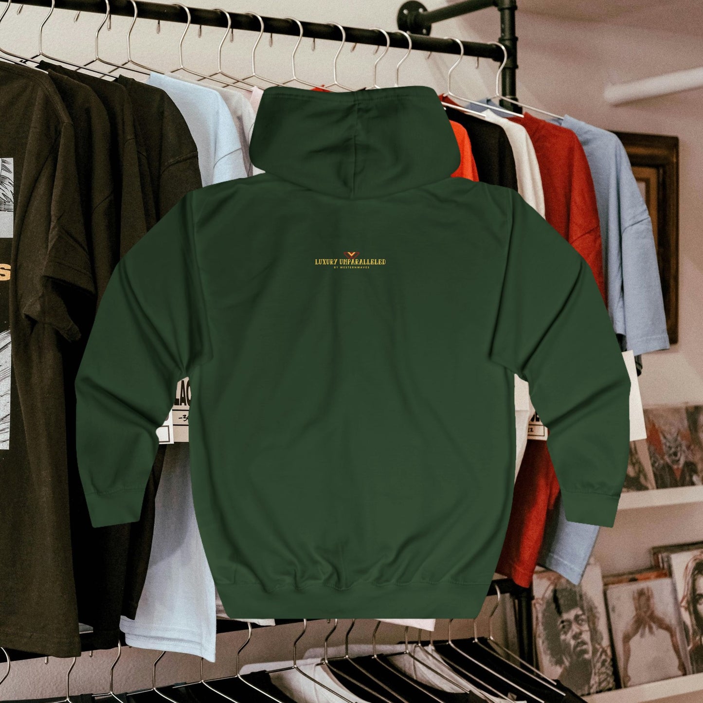 Unisex Full Zip Hoodie_ N7* Series USFZHOODIE PT2WW006A_ Limited Edition Trendy Vibes by WesternWaves: