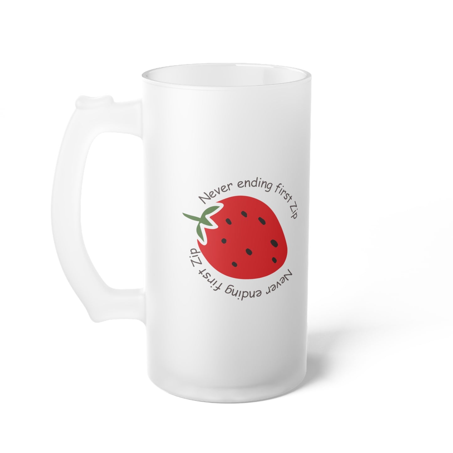 Frosted Glass Beer Mug - Stylish Sipping Essential_ N3+ Series FGBM PT2WW018_ Limited Edition by WesternWaves:
