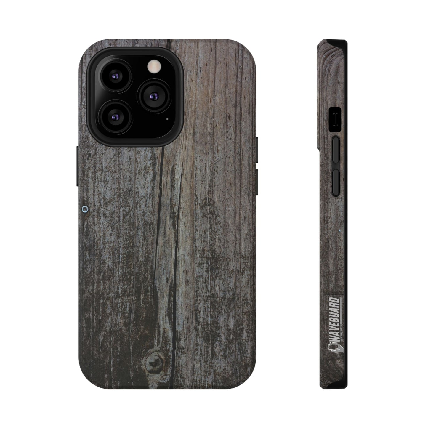 Impact-Resistant Tough Cases_ iPhone Case_ Series N8+ TCPCASE PT2WW006_ Limited Edition Wooden Grain Phone Case for iPhones by WesternWaves: