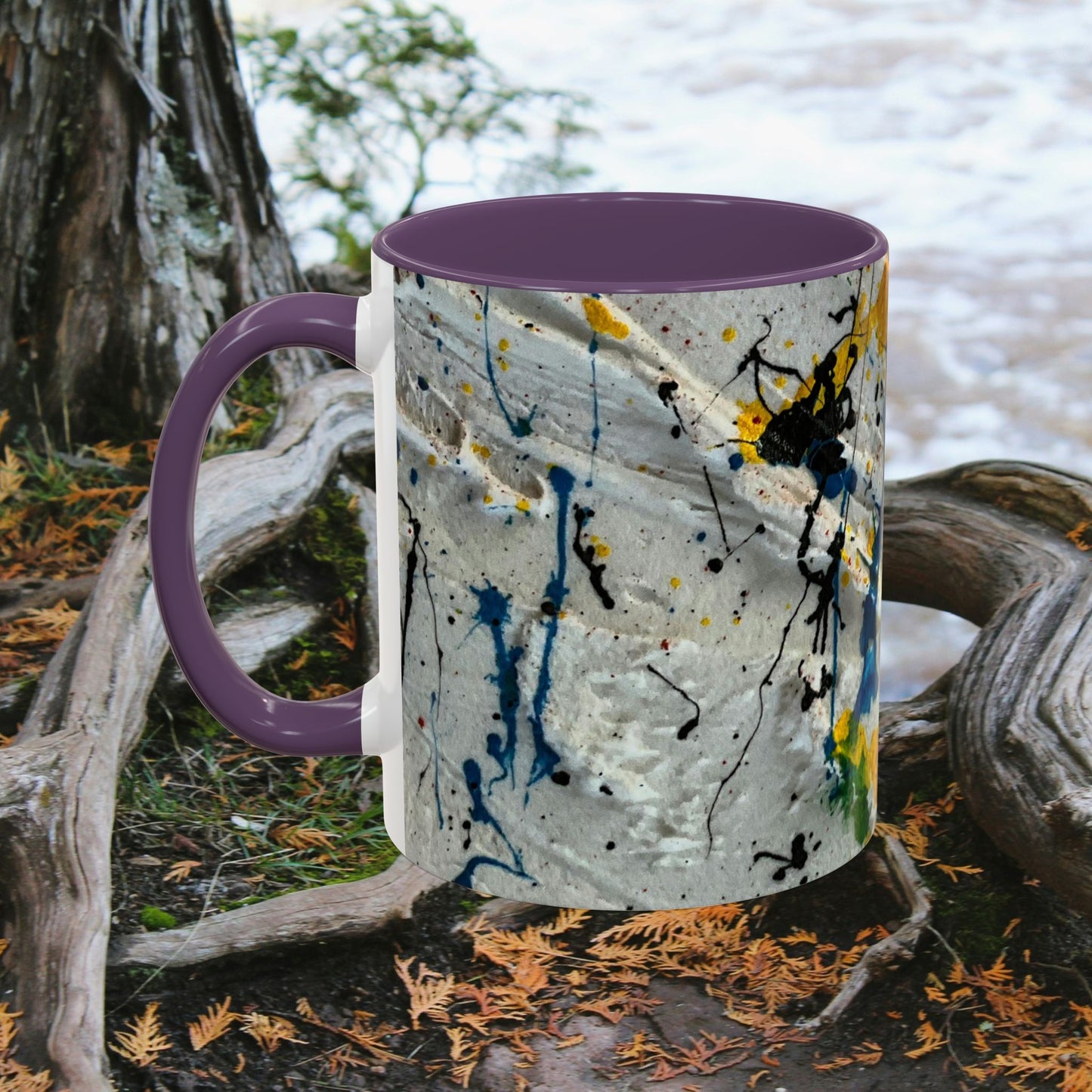 Accent Coffee Mug 11oz_ NSeries ACM11OZ PT2WW015_ Vibrant Limited Edition Design by WesternWawes