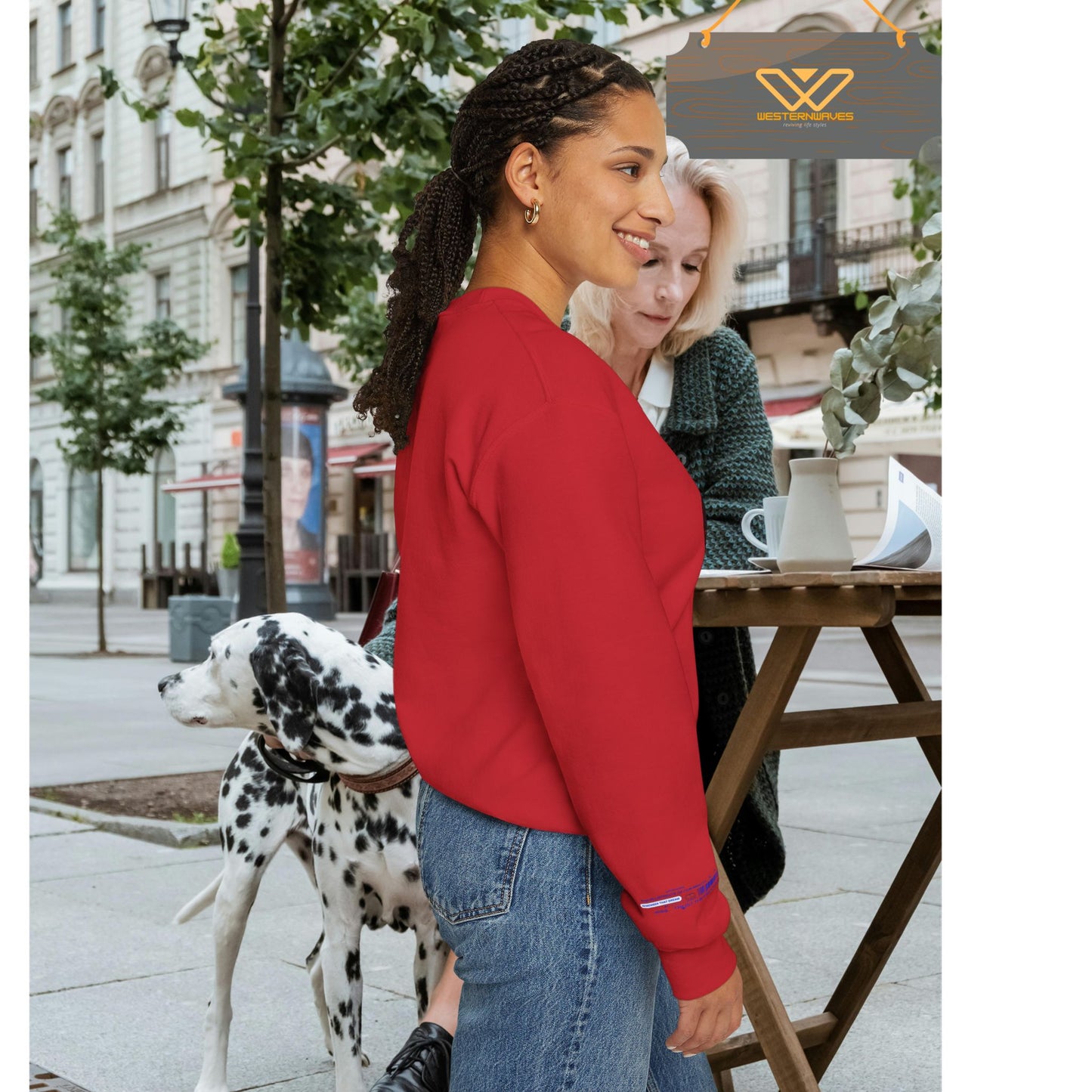 Unisex Heavy Blend™ Crewneck Sweatshirt_ N+ Series UHBCSS PT2WW028_ Limited Edition by WesternWaves: