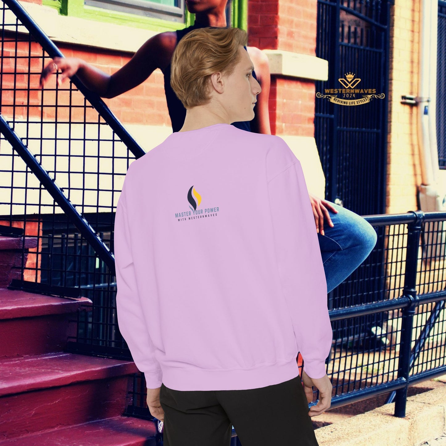Unisex Garment-Dyed Sweatshirt_ N3+ Series UGDSS PT2WW001_ WesternWaves Limited Edition: