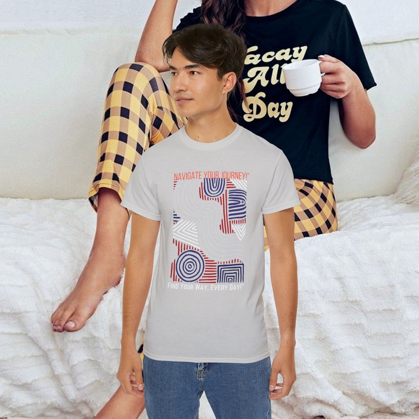 Unisex Ultra Cotton Tee_ Classic Comfort Unleashed_ N2+ Series USUCTEE PT2WW005_ Limited Edition Maximum Comfort & Style by WesternWaves: